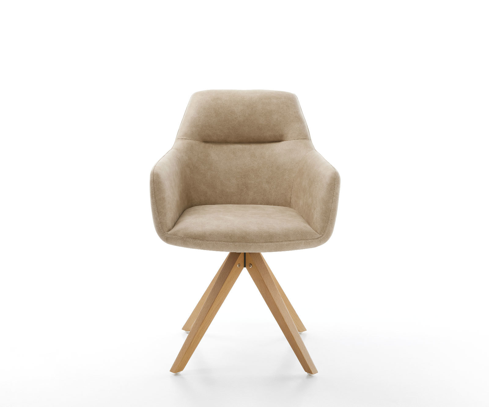 Étkezőszék Pejo-Flex mikroszálas bézs vintage fa láb szögletes természetes zsákrugós - Image 2