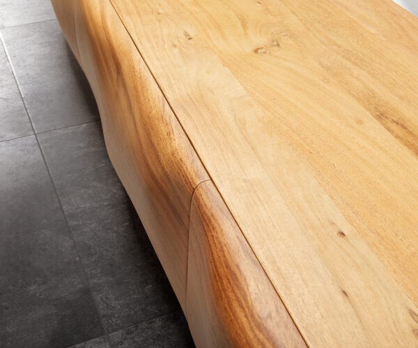 TV szekrény New Live-Edge 175 cm akác természetes 4 ajtós lebegő - Image 6