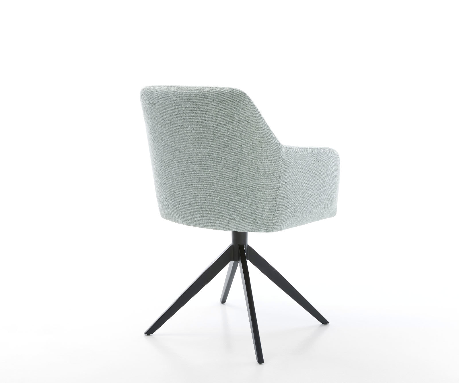 Étkezőszék Greg-Flex csíkos mentol széles kereszt láb fekete zsákrugós - Image 5