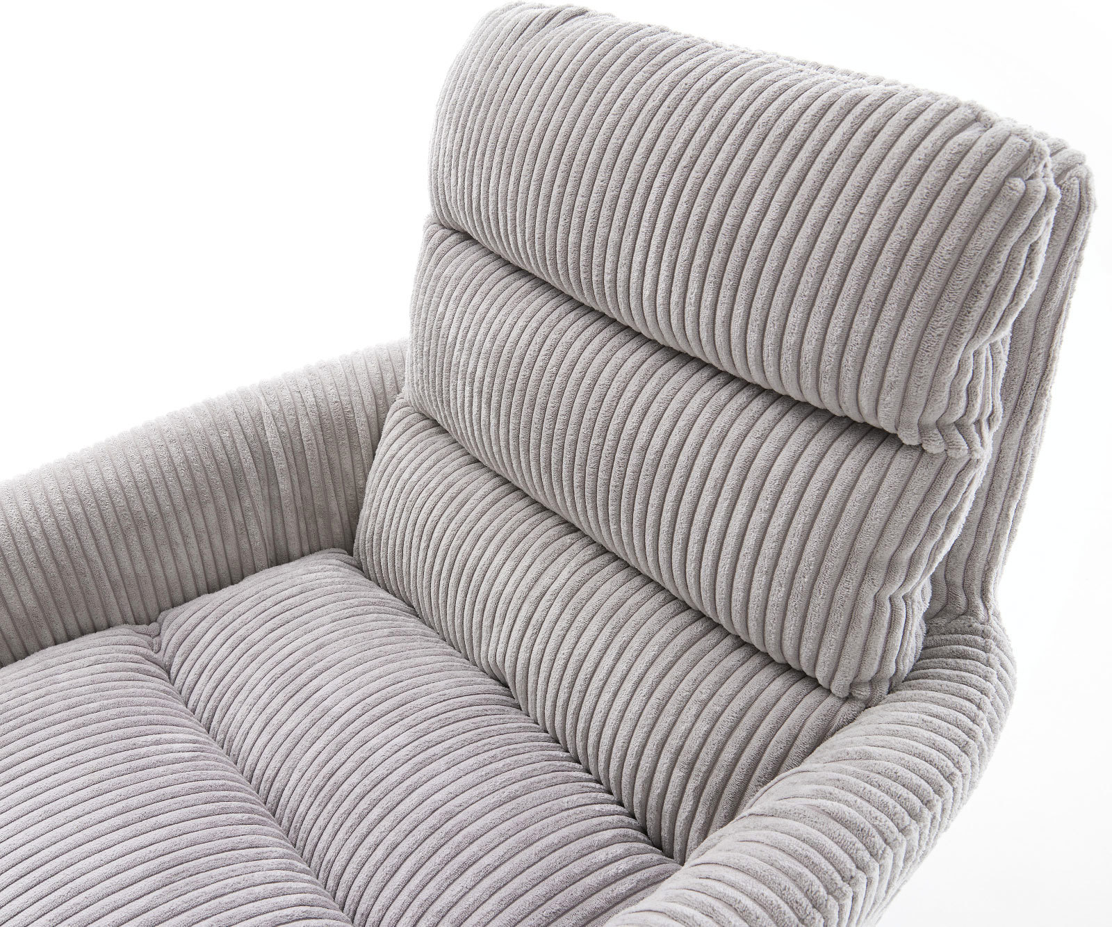 Étkezőszék Abelia-Flex karfás mikroszálas ezüstszürke kereszt láb széles fekete - Image 4