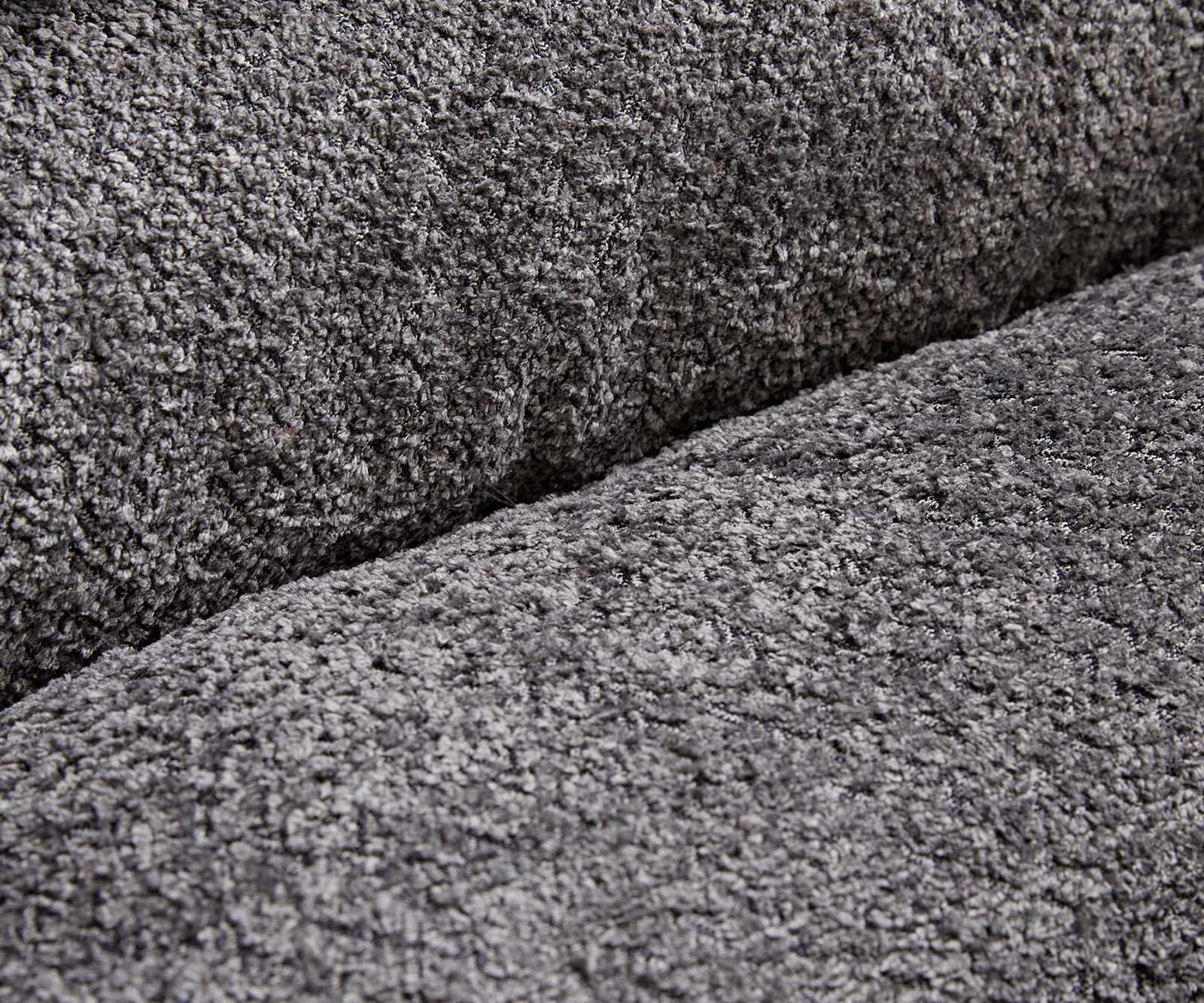 Étkezőszék Abelia-Flex karfás bouclé szürke kúpos rozsdamentes acél kereszt láb - Image 3