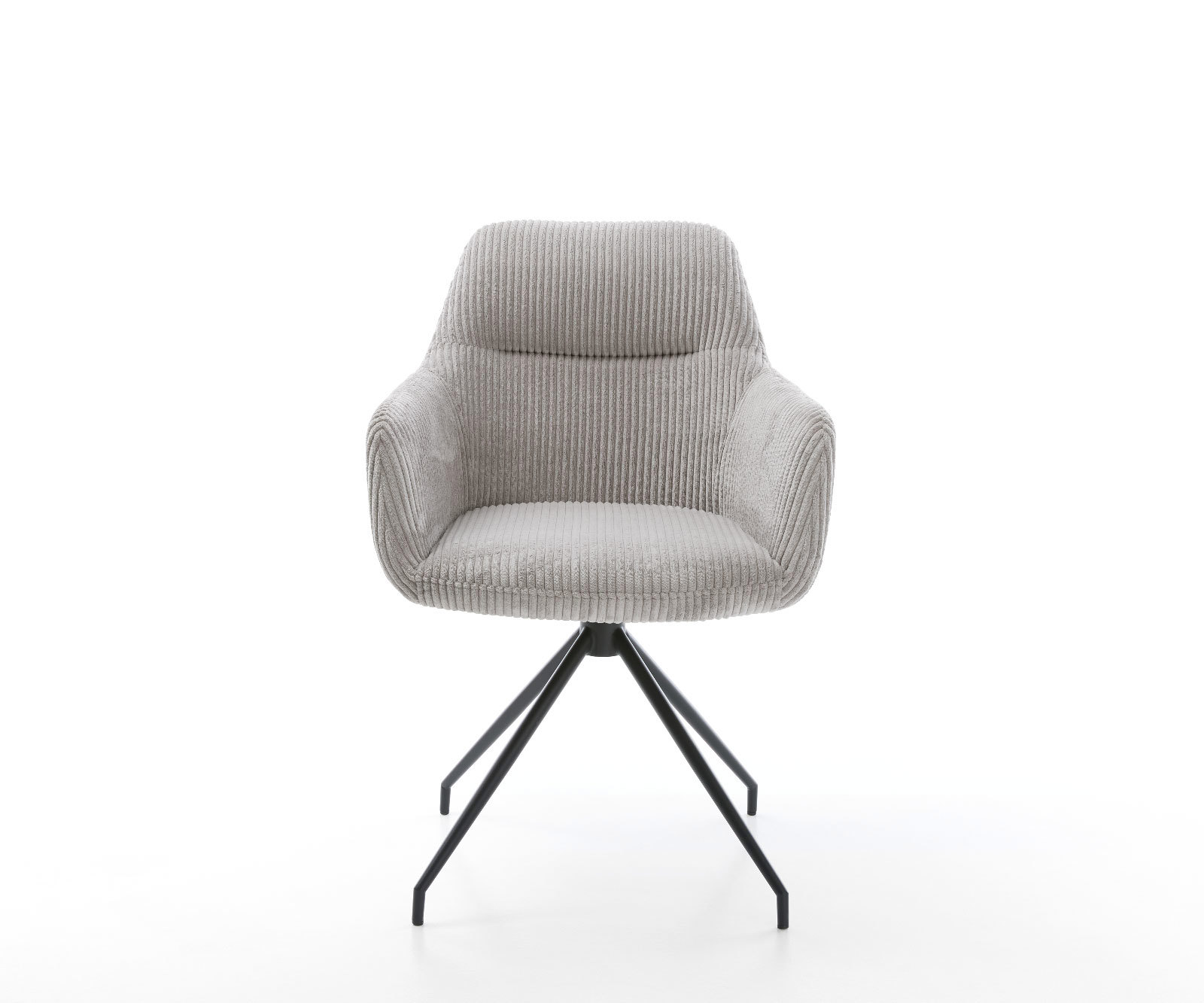 Étkezőszék Pejo-Flex mikroszálas ezüstszürke kereszt láb kúpos fekete zsákrugós - Image 2