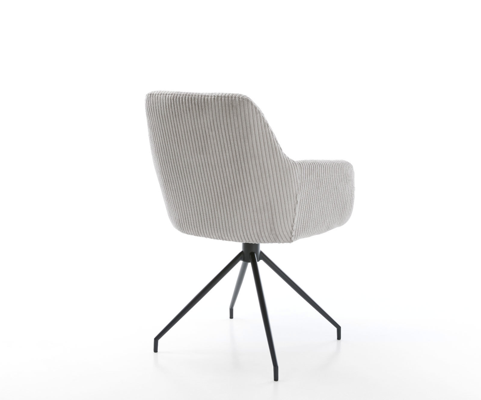 Étkezőszék Pejo-Flex mikroszálas ezüstszürke kereszt láb kúpos fekete zsákrugós - Image 5