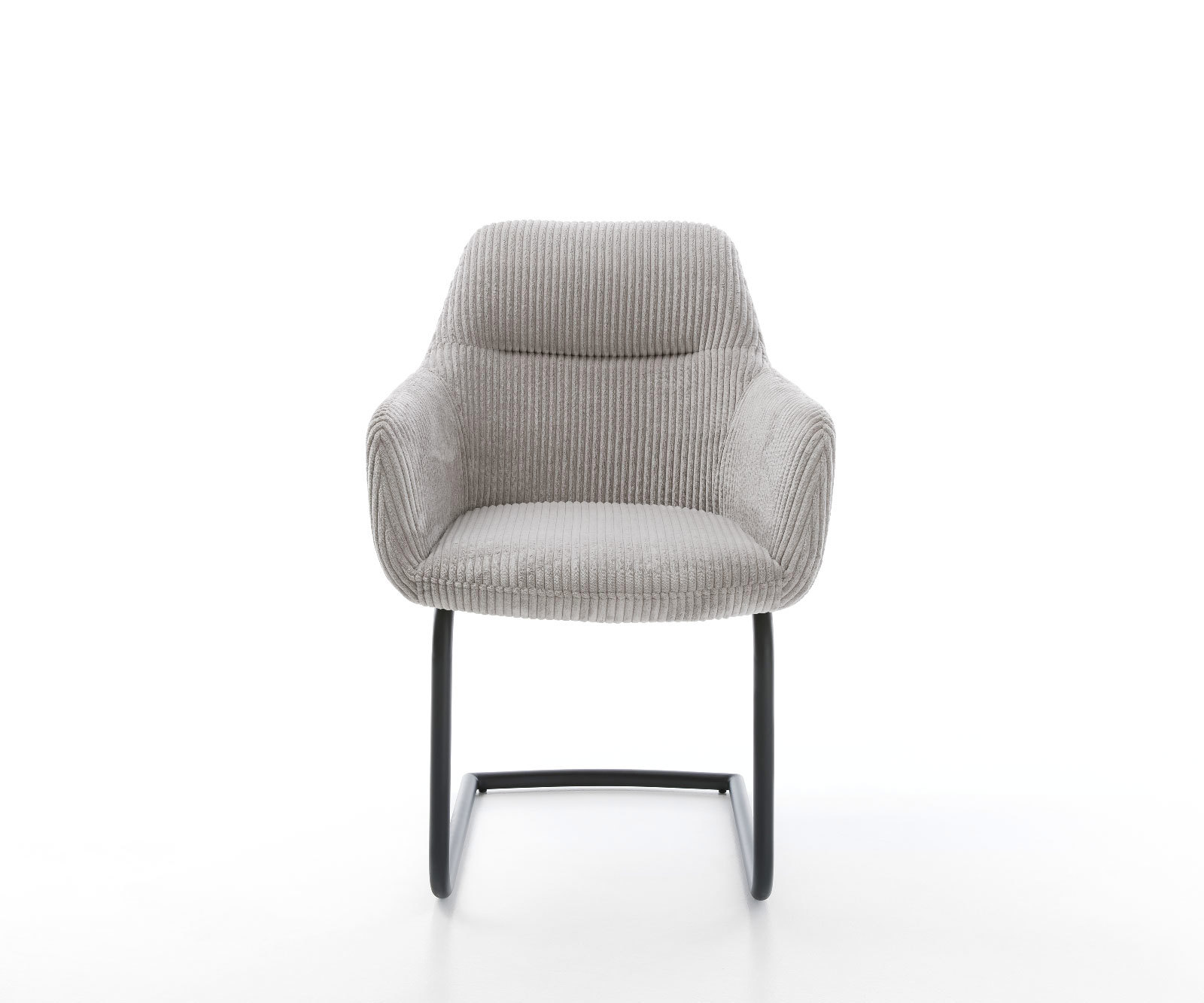 Étkezőszék Pejo-Flex mikroszálas ezüstszürke étkezőszék kerek fekete zsákrugós - Image 2