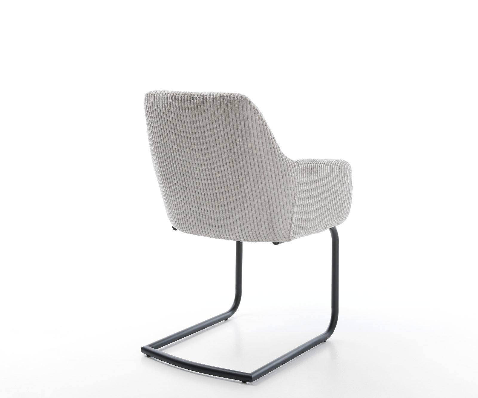 Étkezőszék Pejo-Flex mikroszálas ezüstszürke étkezőszék kerek fekete zsákrugós - Image 5