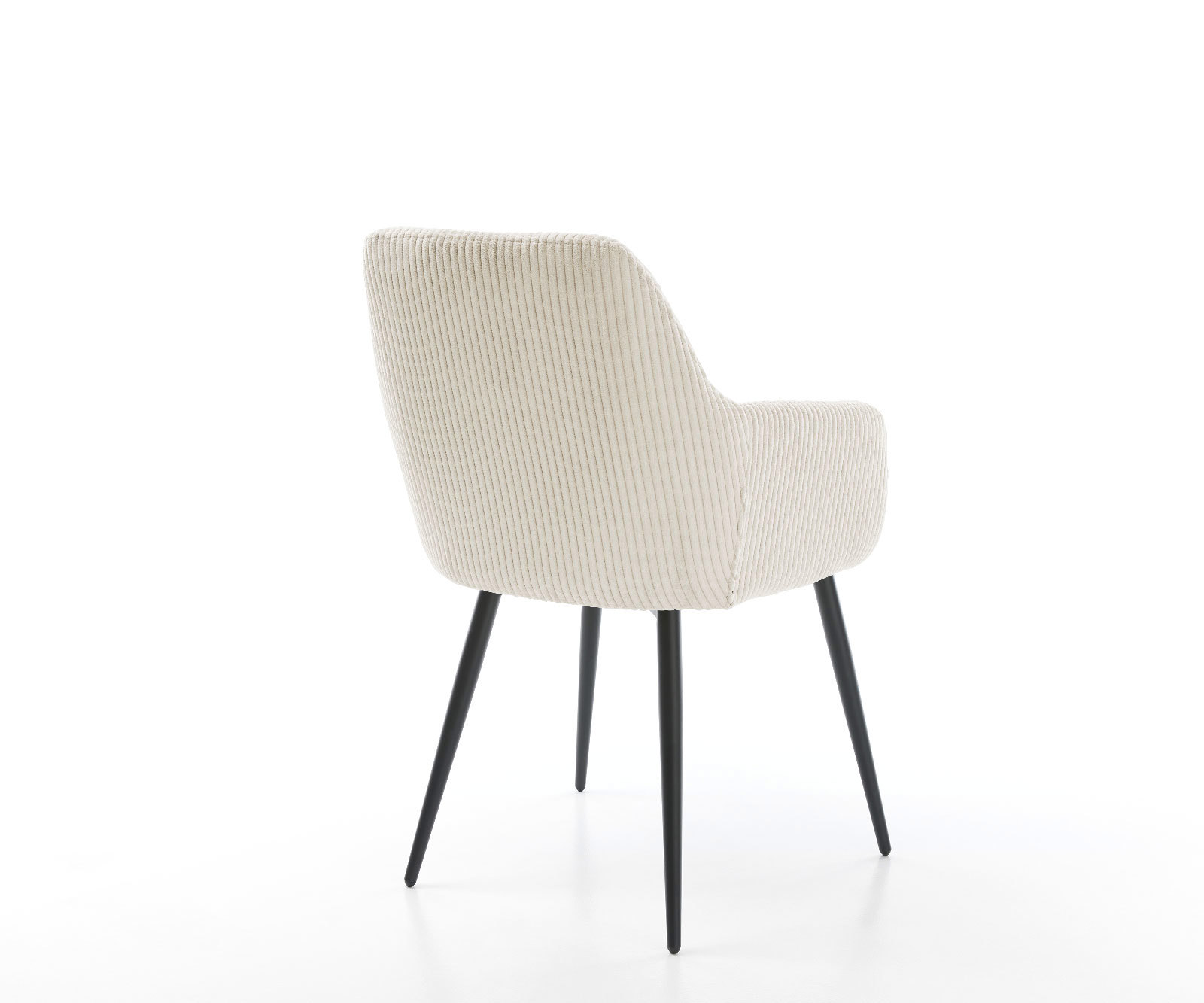 Étkezőszék Pejo-Flex kordbársony bézs 4 láb kúpos fekete zsákrugós - Image 5