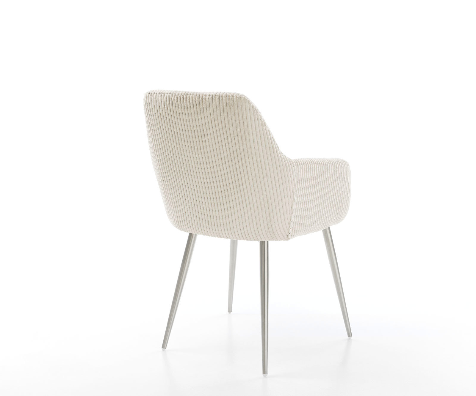 Étkezőszék Pejo-Flex kordbársony bézs 4 láb kúpos rozsdamentes acél zsákrugós - Image 5