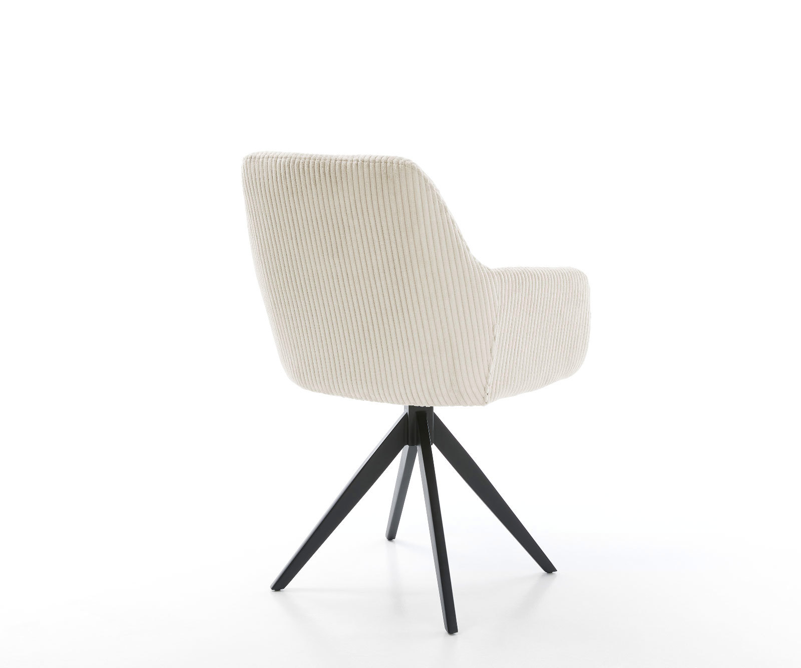 Étkezőszék Pejo-Flex kordbársony bézs kereszt láb szögletes fekete zsákrugó - Image 5