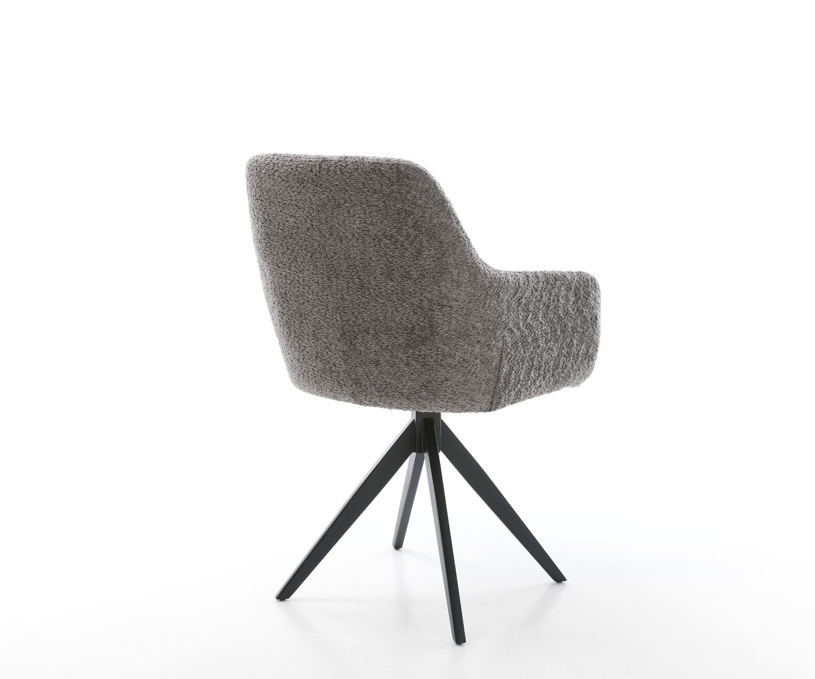 Étkezőszék Pejo-Flex bouclé szürke kereszt láb szögletes fekete zsákrugó - Image 5