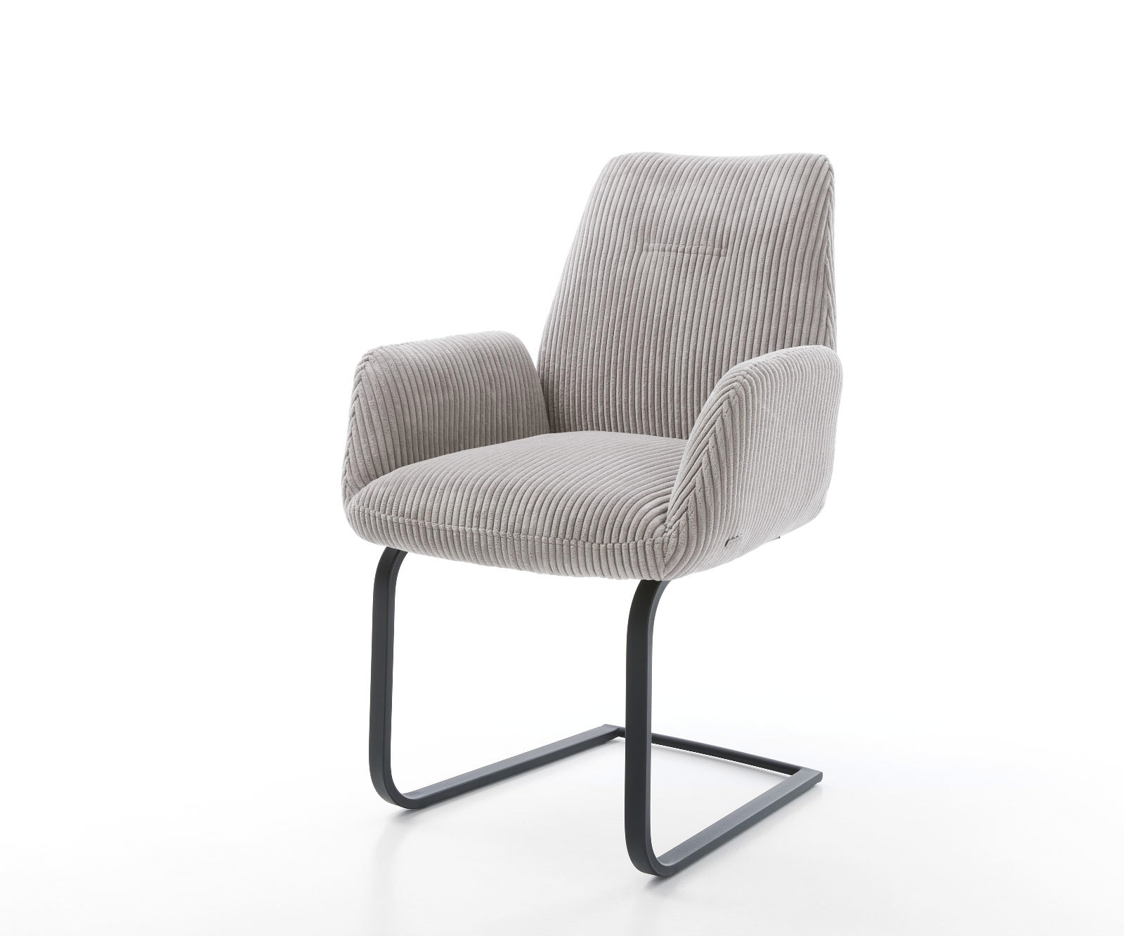 Étkezőszék Zoa-Flex mikroszálas ezüstszürke étkezőszék lapos fekete zsákrugós