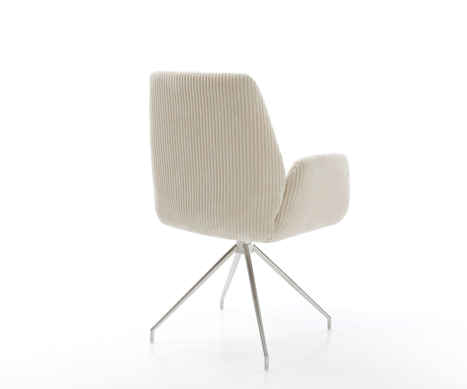 Étkezőszék Zoa-Flex kord bézs kúpos rozsdamentes acél kereszt láb zsákrugós - Image 5