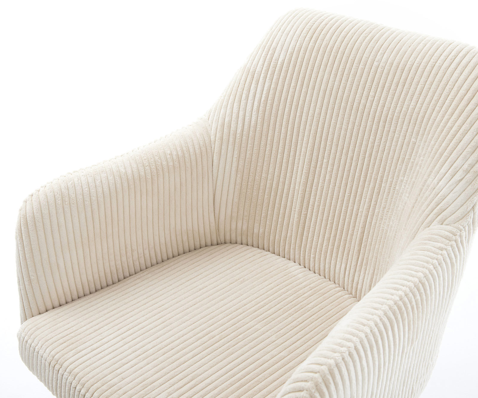 Étkezőszék Greg-Flex mikroszálas bézs étkezőszék kerek rozsdamentes acél zsákrugós - Image 4