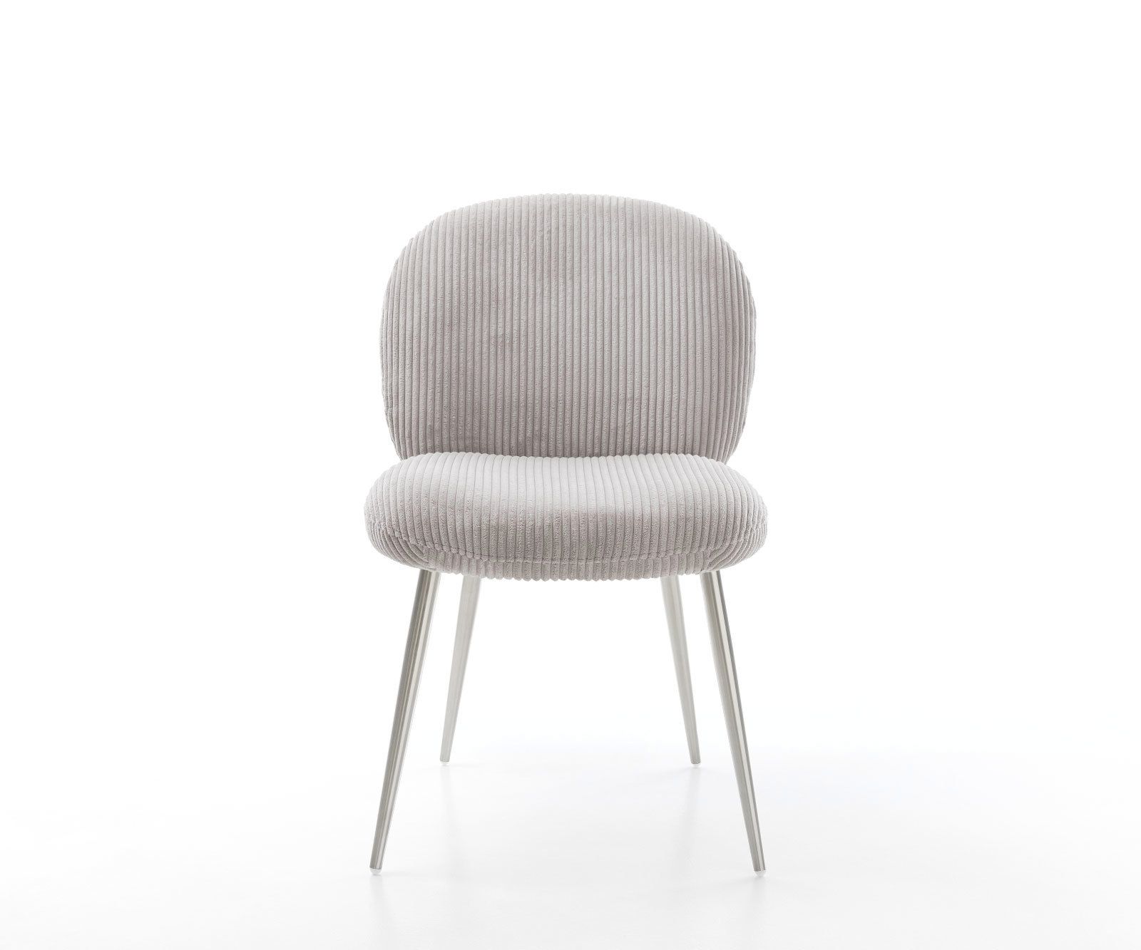 Étkezőszék Nube-Flex mikroszálas ezüstszürke 4 láb kúpos rozsdamentes acél zsákrugós - Image 2