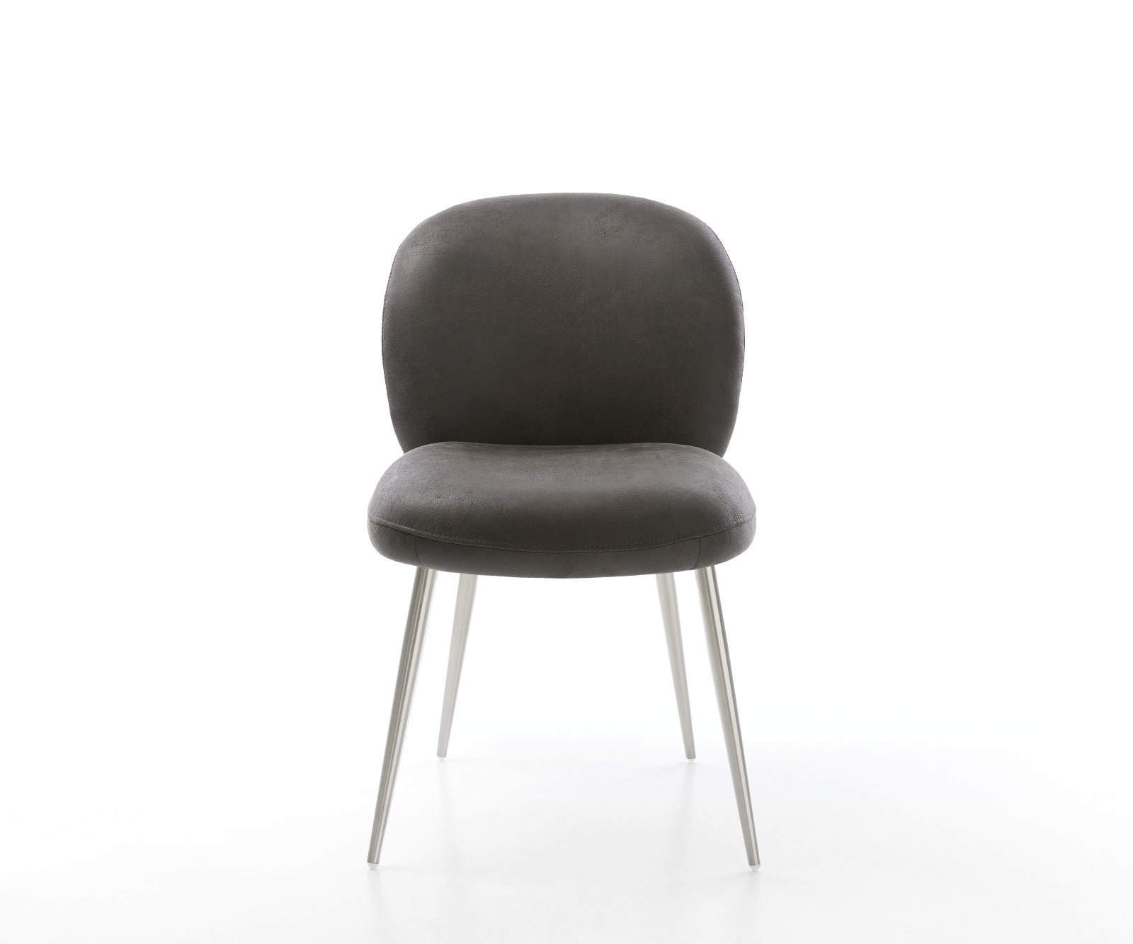 Étkezőszék Nube-Flex mikroszálas antracit vintage 4 láb kúpos rozsdamentes acél zsákrugós - Image 2