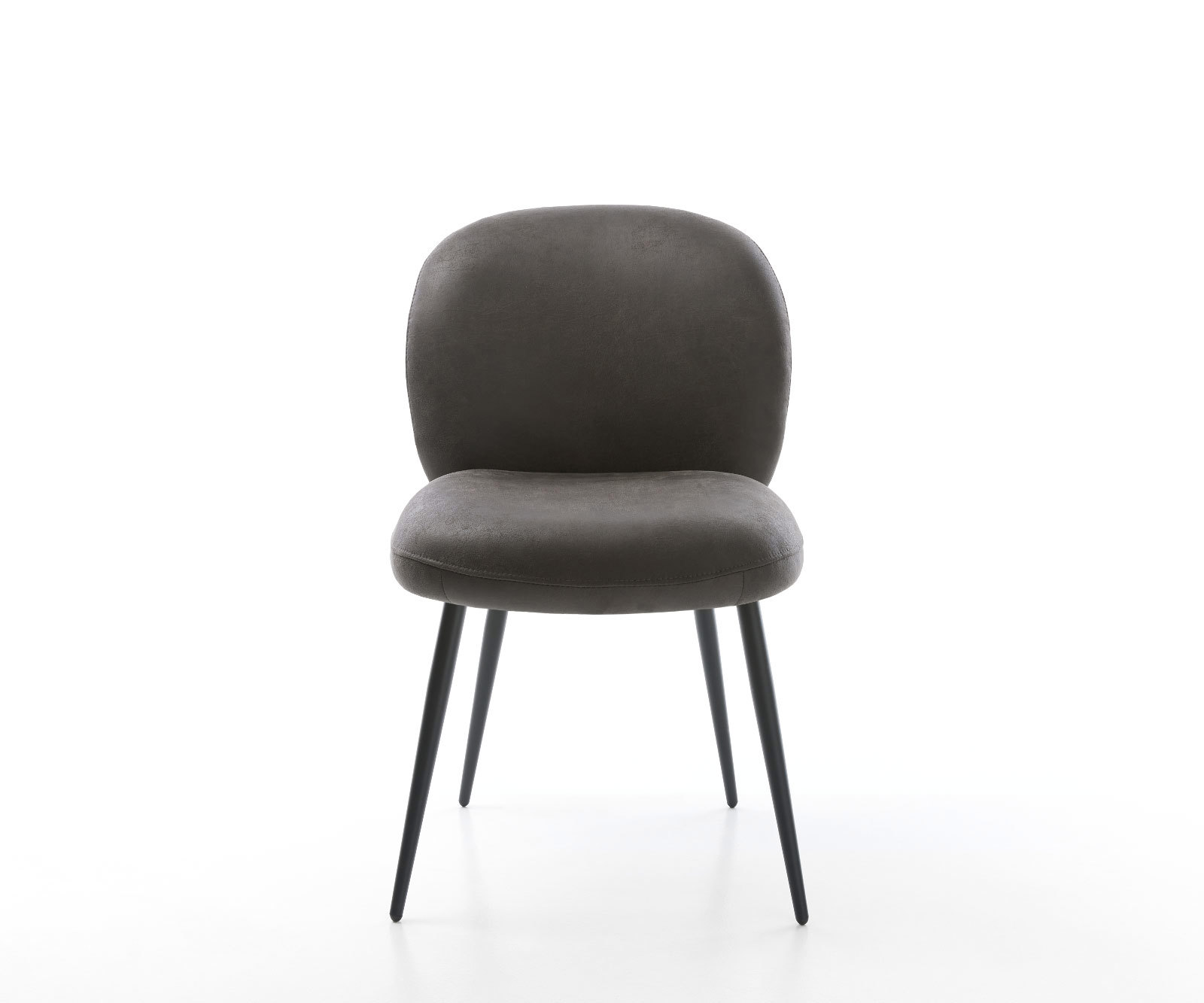 Étkezőszék Nube-Flex mikroszálas antracit vintage 4 lábú kúpos fekete zsákrugós - Image 2