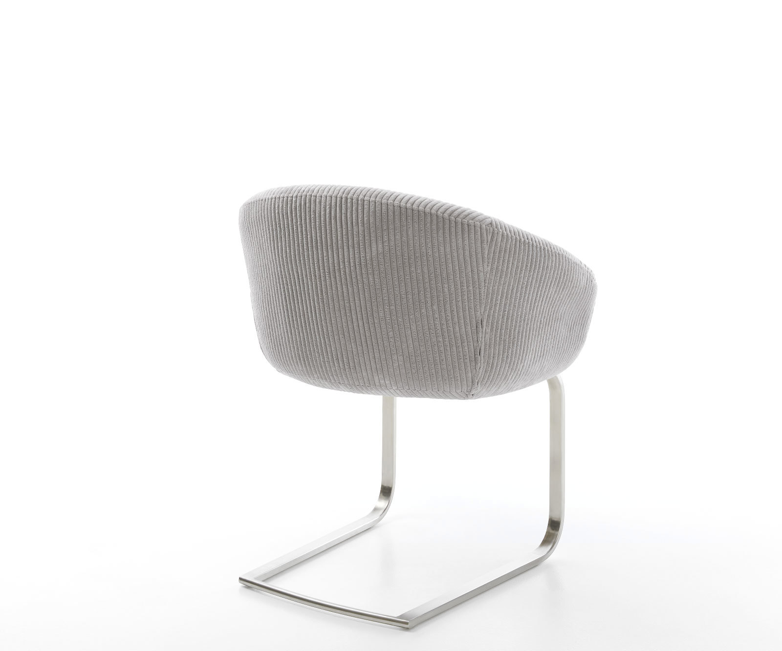 Étkezőszék Vinka-Flex karfás mikroszálas ezüstszürke étkezőszék lapos rozsdamentes acél zsákrugós - Image 5