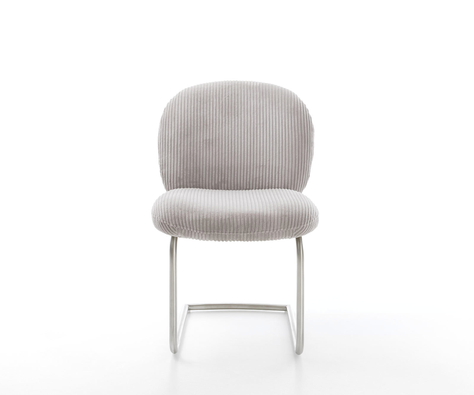 Étkezőszék Nube-Flex mikroszálas ezüstszürke étkezőszék kerek rozsdamentes acél zsákrugós - Image 2