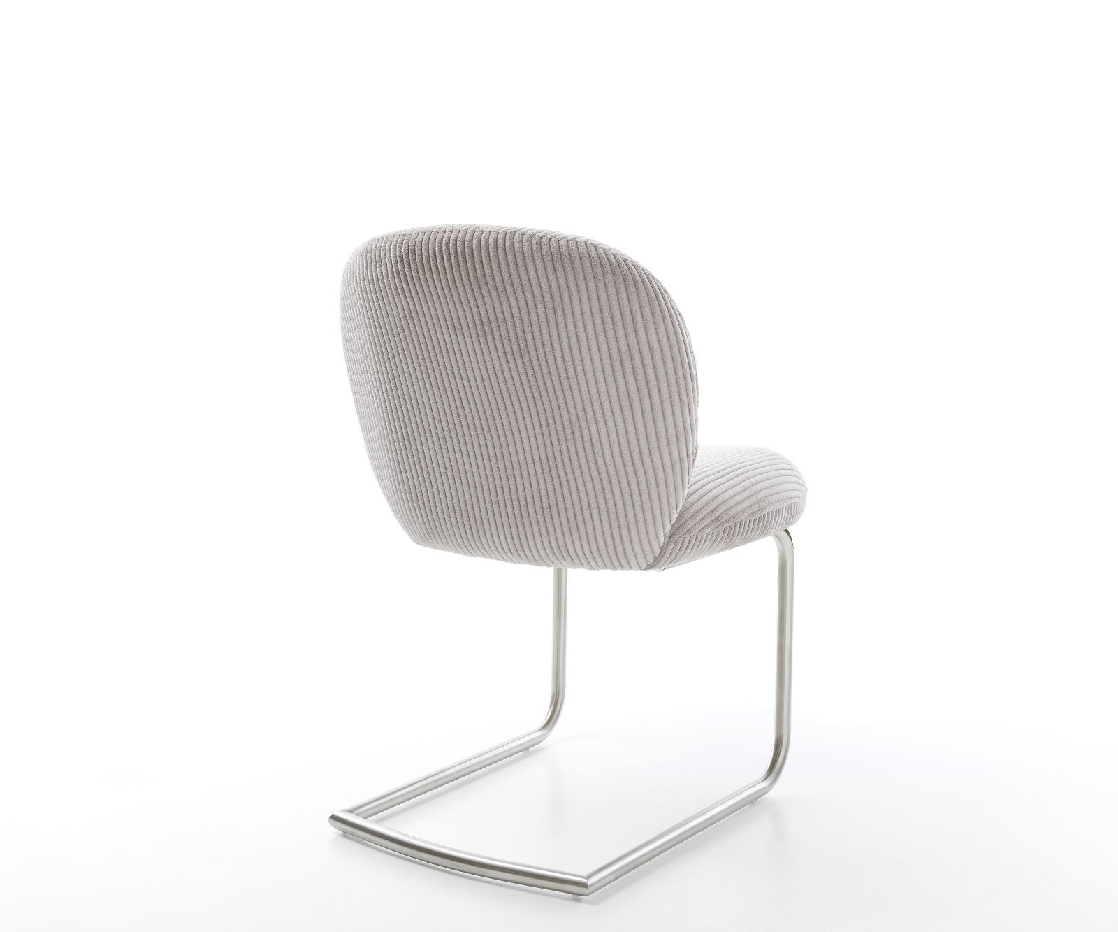 Étkezőszék Nube-Flex mikroszálas ezüstszürke étkezőszék kerek rozsdamentes acél zsákrugós - Image 5