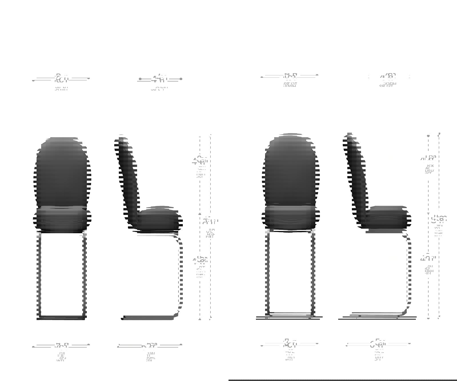 Étkezőszék Nube-Flex mikroszálas ezüstszürke étkezőszék lapos fekete zsákrugós - Image 6