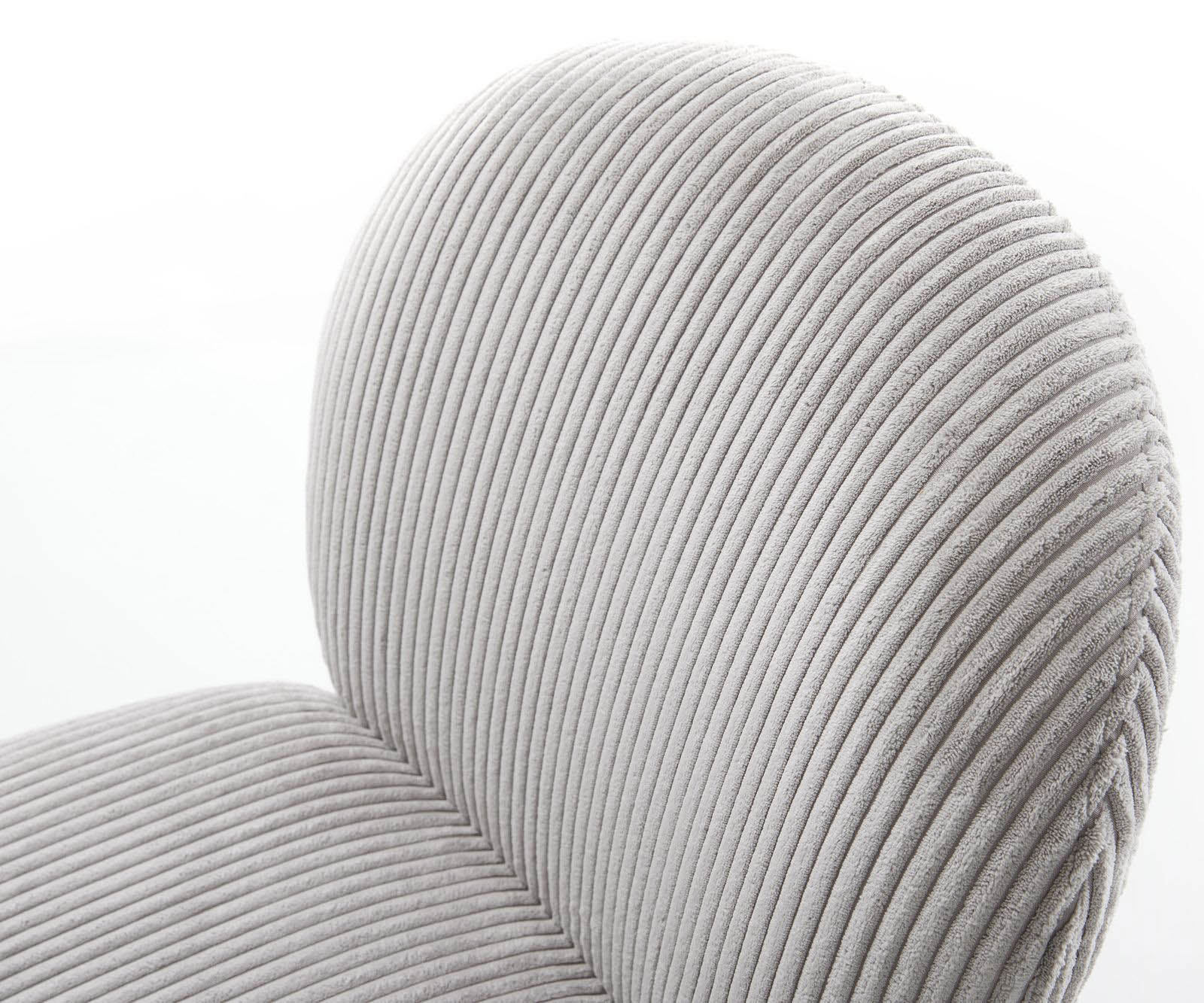 Étkezőszék Nube-Flex mikroszálas ezüstszürke étkezőszék lapos titán effekt felület zsákrugós - Image 4