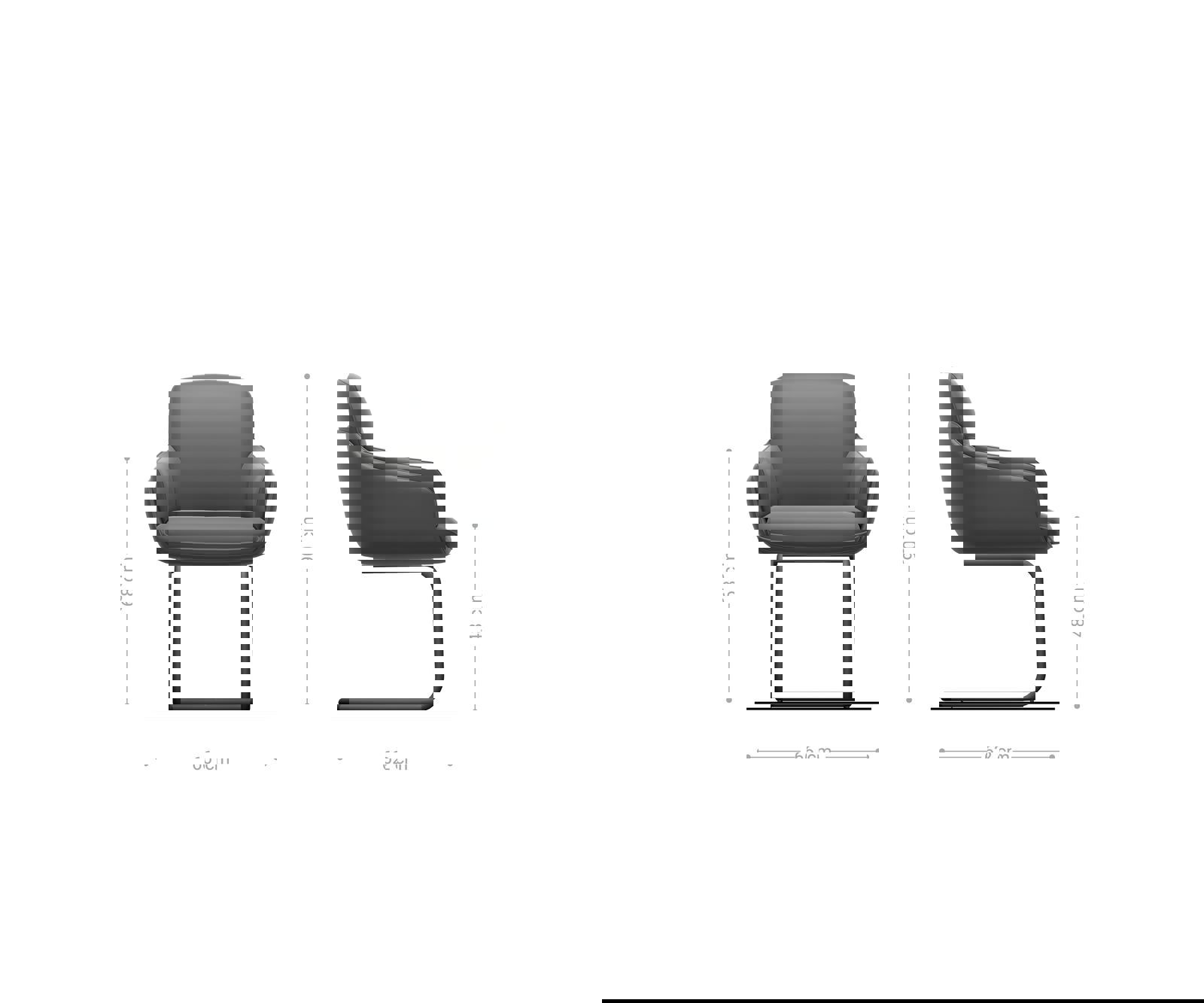 Étkezőszék Luan-Flex karfás vegyes anyagok sötét bézs kerek rozsdamentes acél lábbal - Image 5