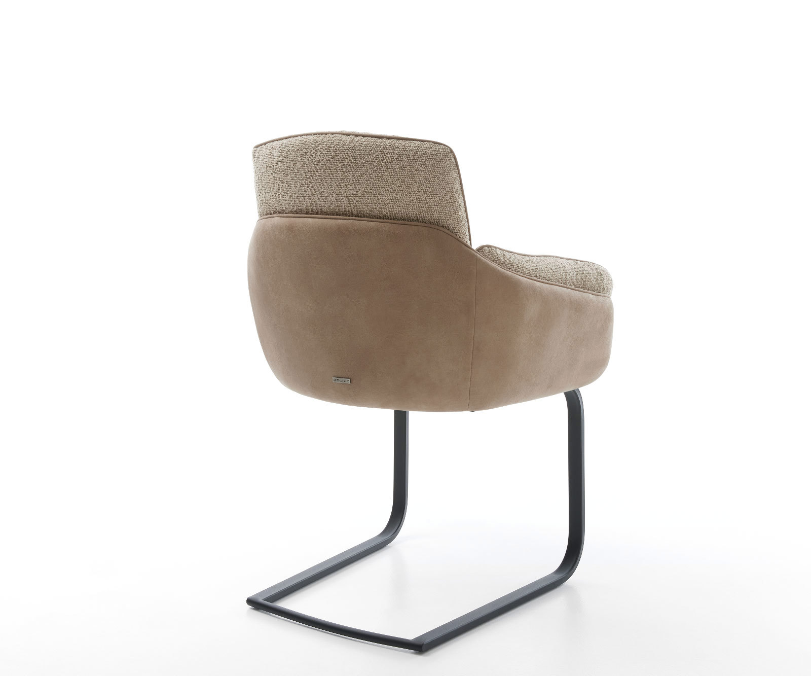 Étkezőszék Luan-Flex karfás vegyes anyagok sötét bézs lapos fekete étkezőszék - Image 4