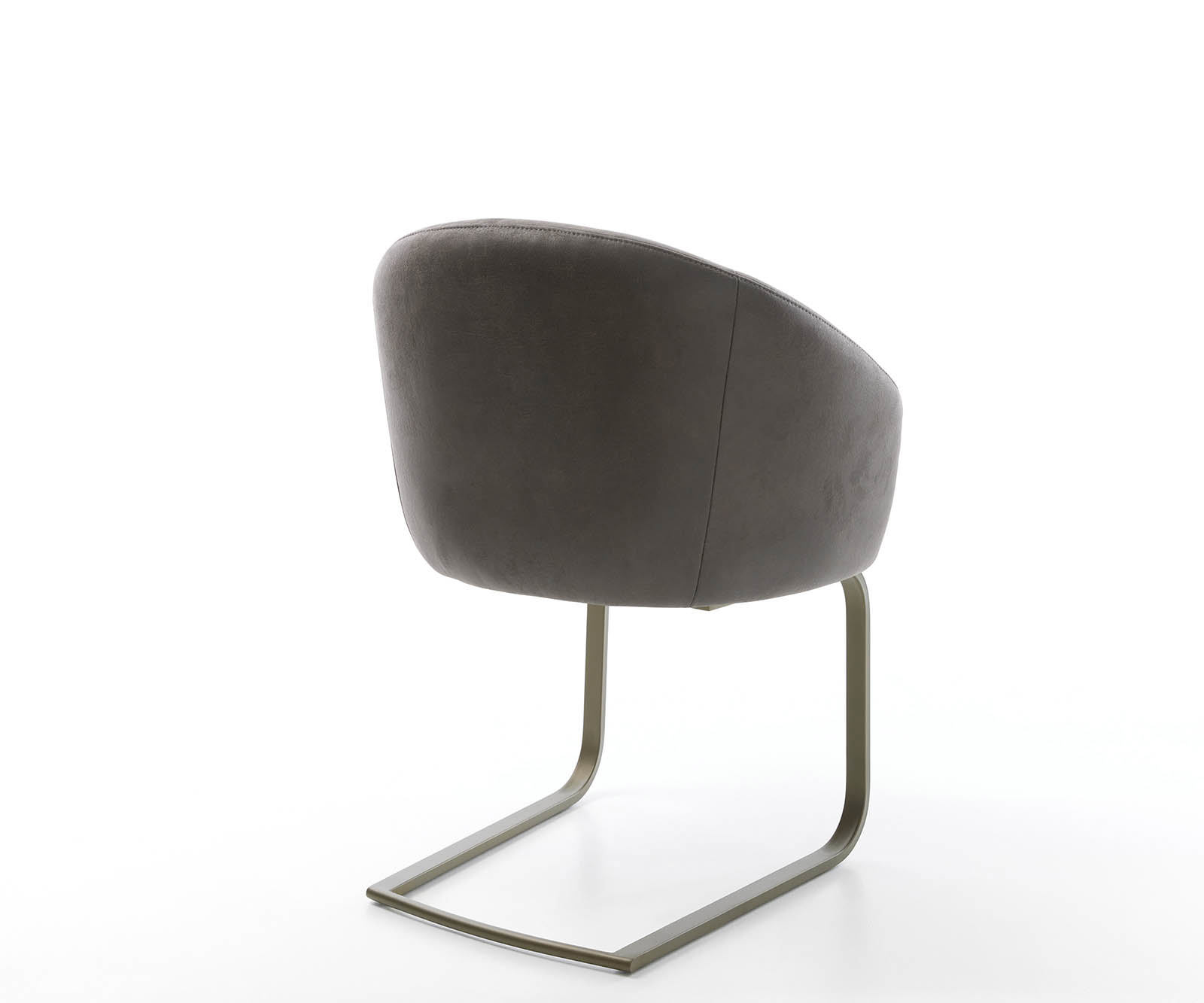 Étkezőszék Caja-Flex karfás mikroszálas antracit vintage étkezőszék lapos titán effekt felület zsákrugós - Image 5