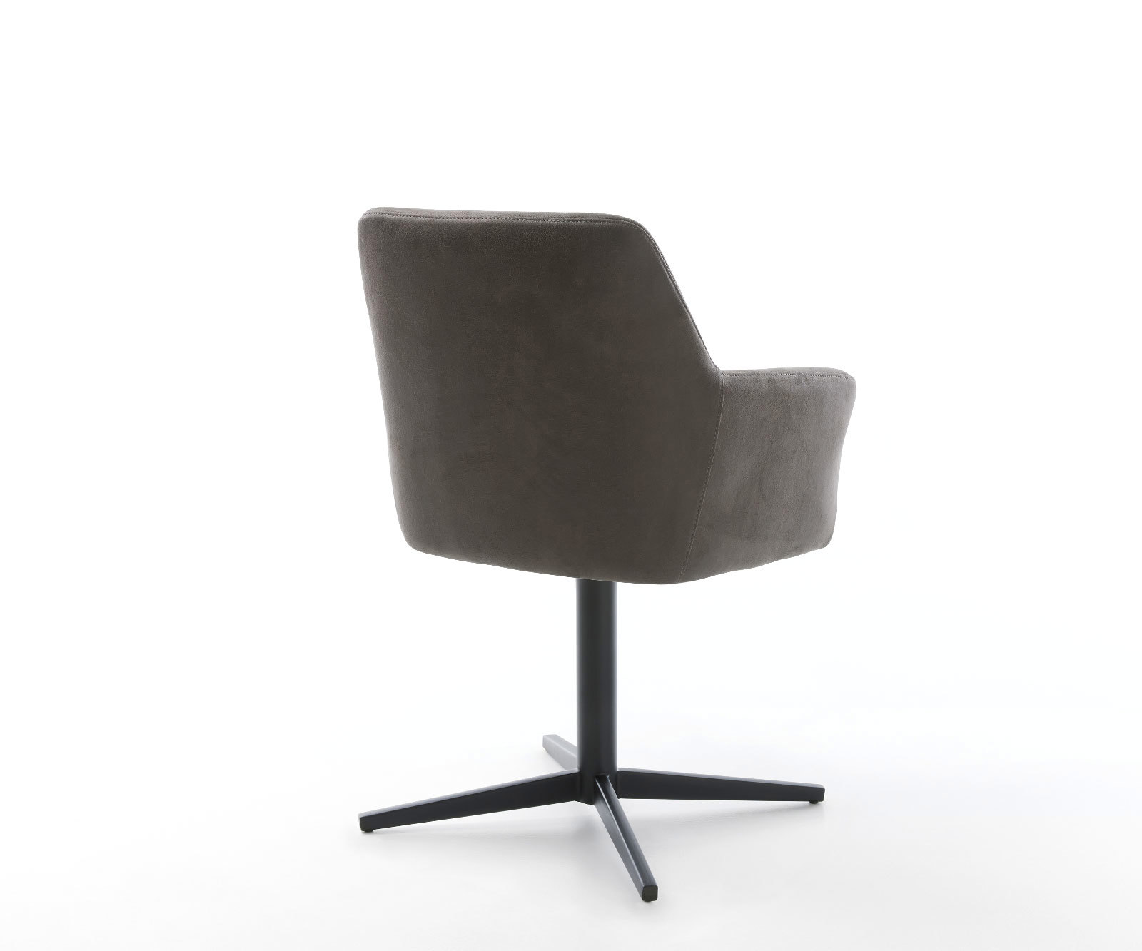 Étkezőszék Xana-Flex karfás mikroszálas antracit vintage fekete láb 360° forgatható zsákrugós - Image 5