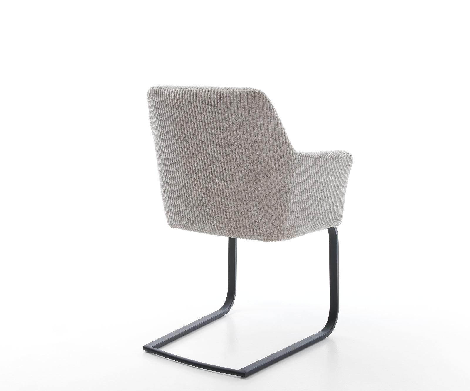 Étkezőszék Xana-Flex karfás mikroszálas ezüstszürke étkezőszék lapos fekete zsákrugós - Image 5