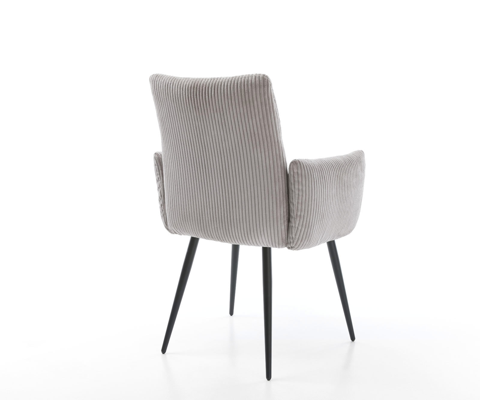 Étkezőszék Jova-Flex karfás mikroszálas ezüstszürke 4 lábas kúpos fekete zsákrugós - Image 5