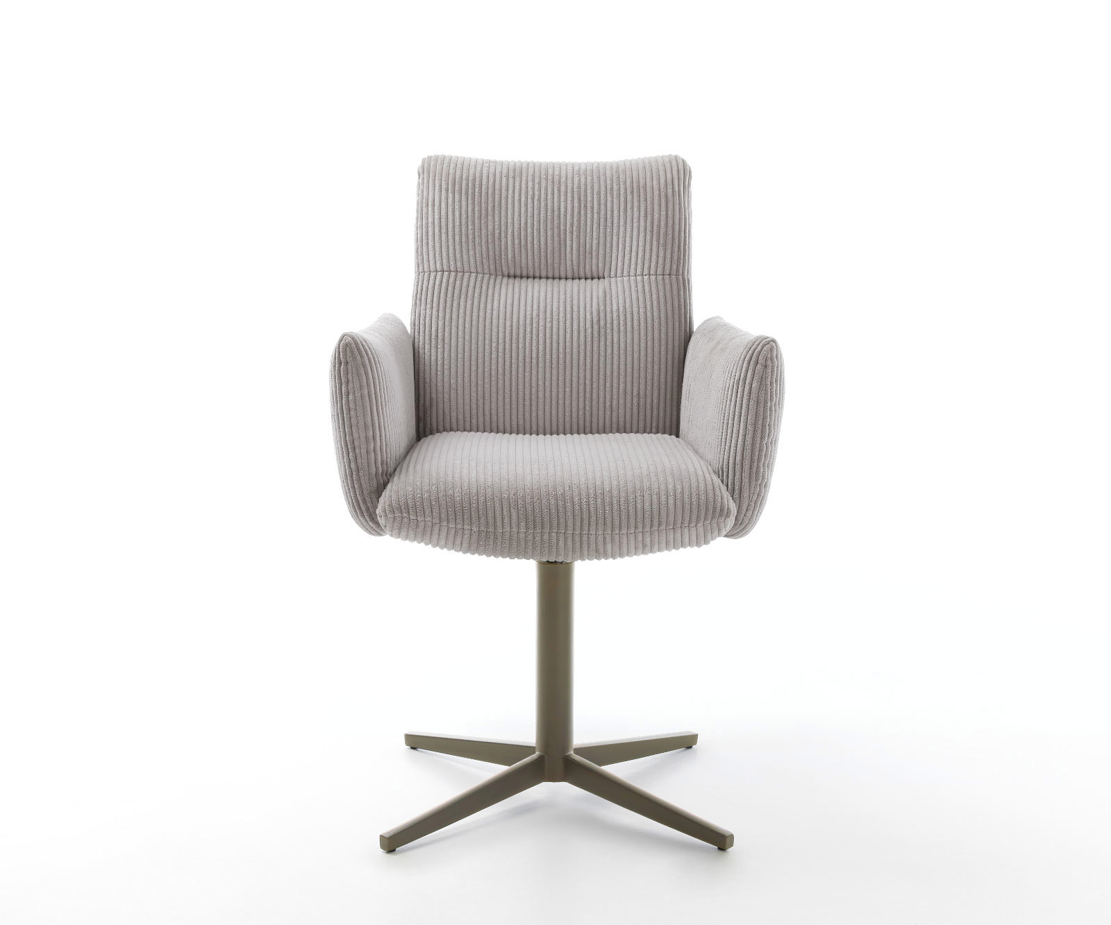 Étkezőszék Jova-Flex karfás mikroszálas ezüstszürke fém láb titán effekt bevonattal 360° forgatható zsákrugós - Image 2