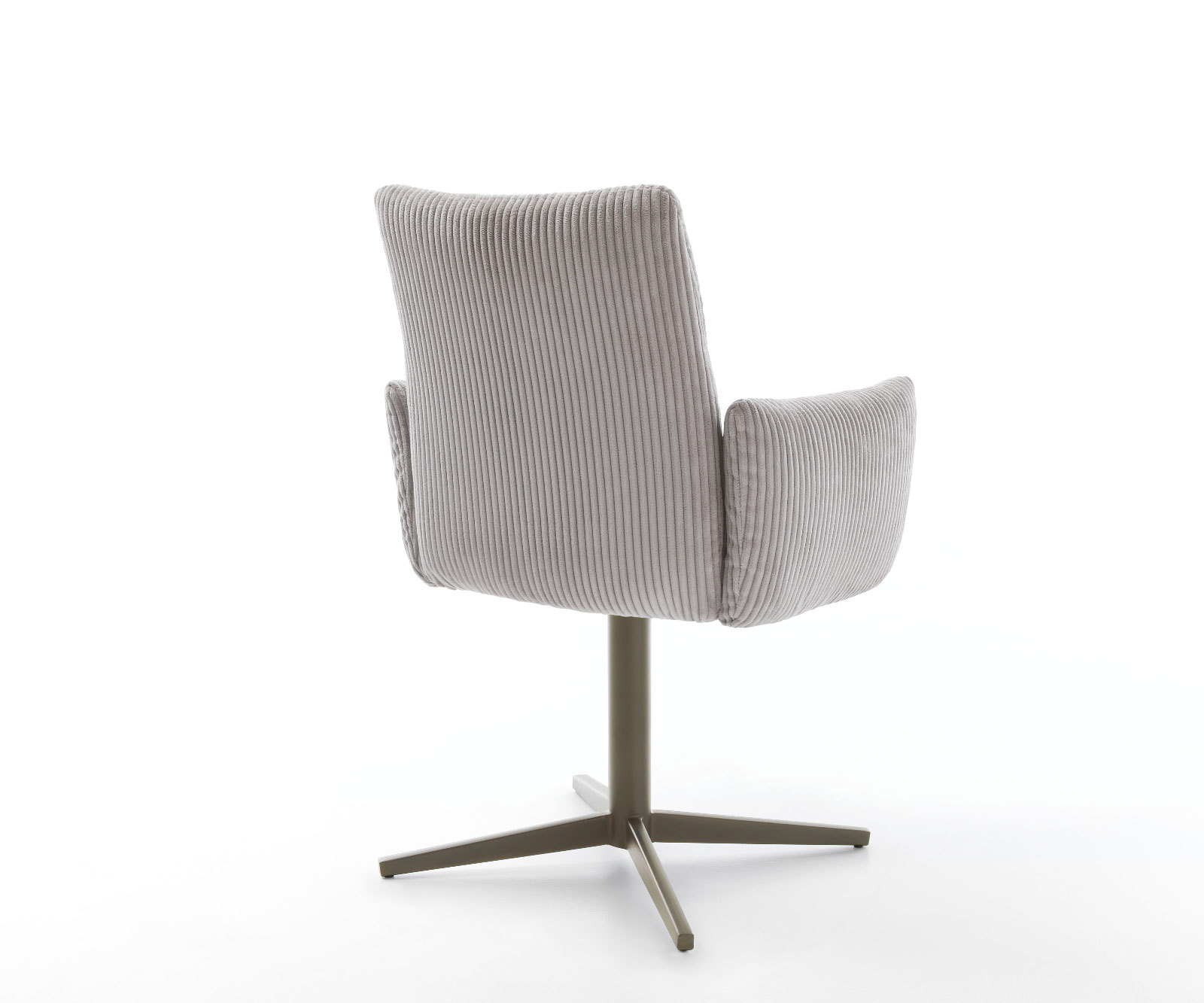 Étkezőszék Jova-Flex karfás mikroszálas ezüstszürke fém láb titán effekt bevonattal 360° forgatható zsákrugós - Image 5