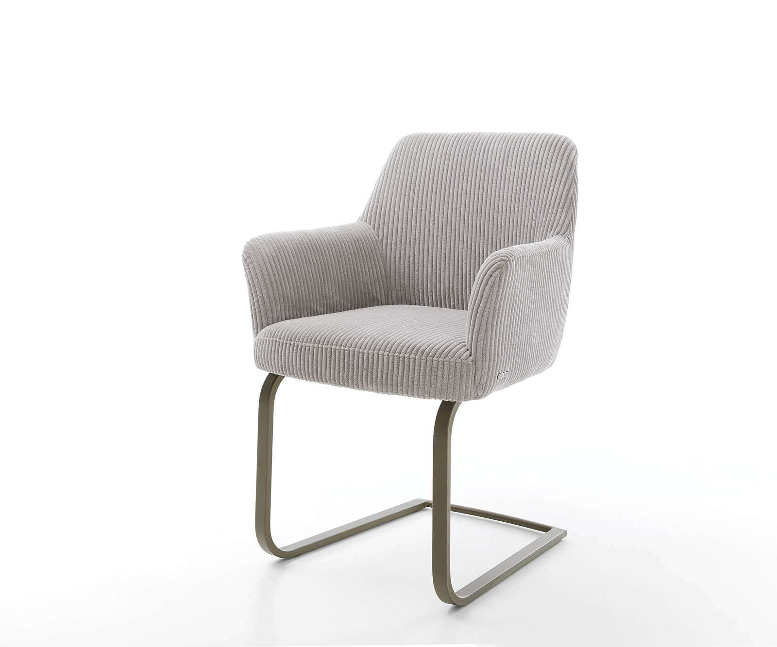 Étkezőszék Xana-Flex karfás mikroszálas ezüstszürke étkezőszék lapos titán effekt felület zsákrugós