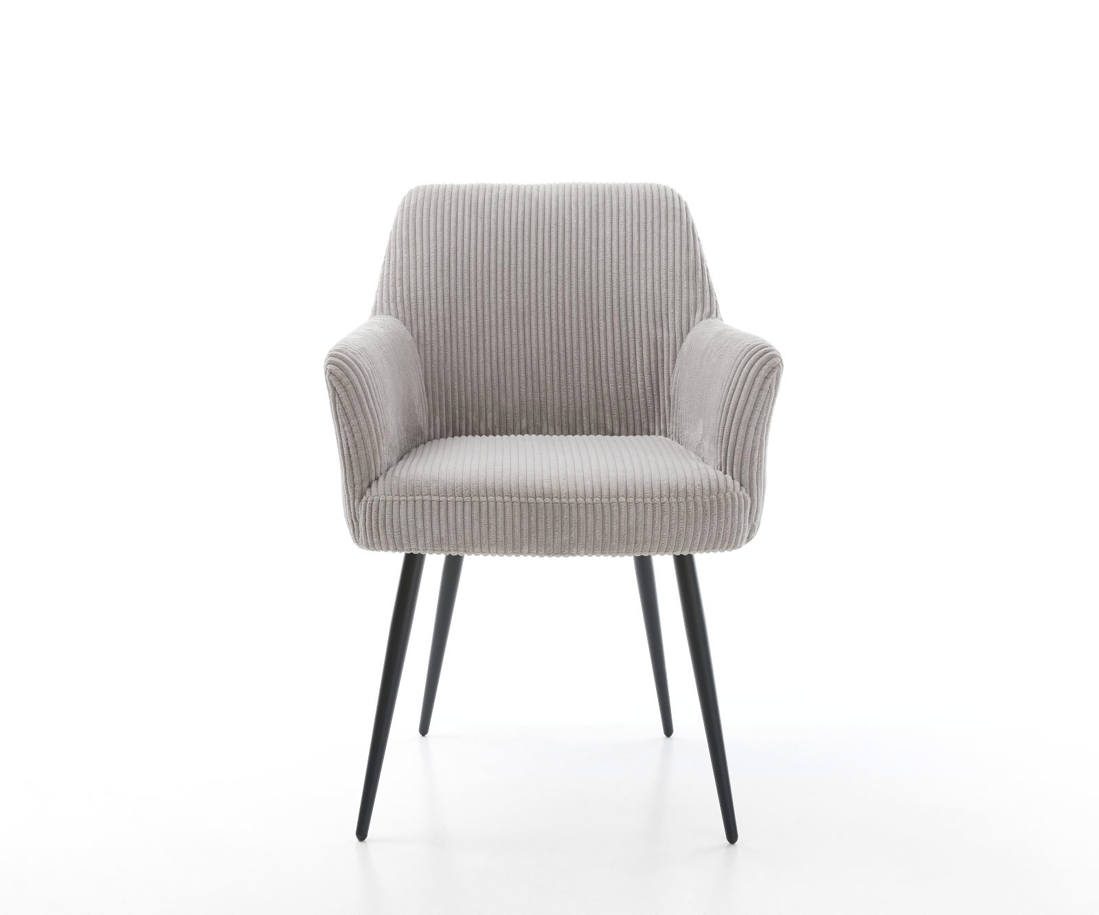 Étkezőszék Xana-Flex karfás mikroszálas ezüstszürke 4 lábas kúpos fekete zsákrugós - Image 2