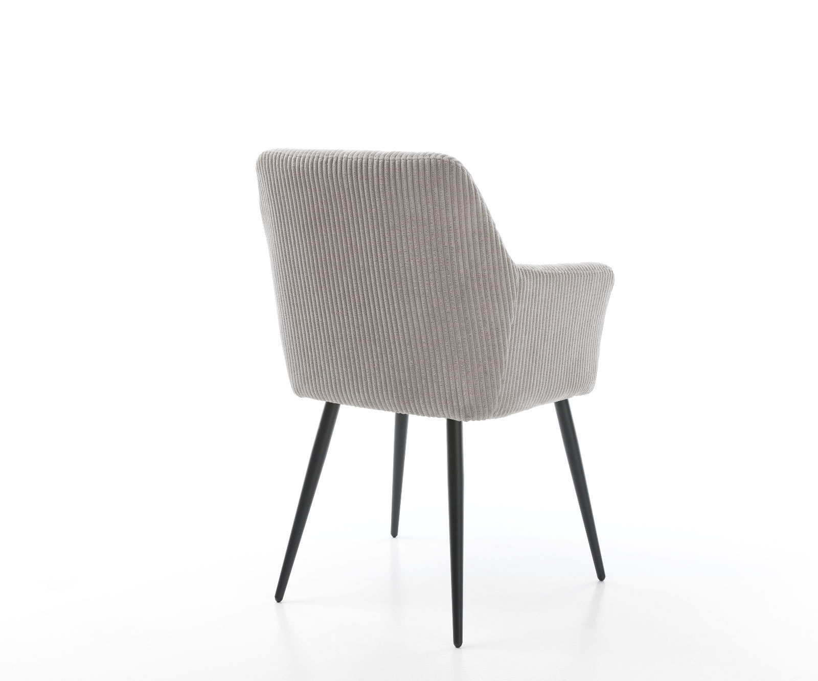 Étkezőszék Xana-Flex karfás mikroszálas ezüstszürke 4 lábas kúpos fekete zsákrugós - Image 5