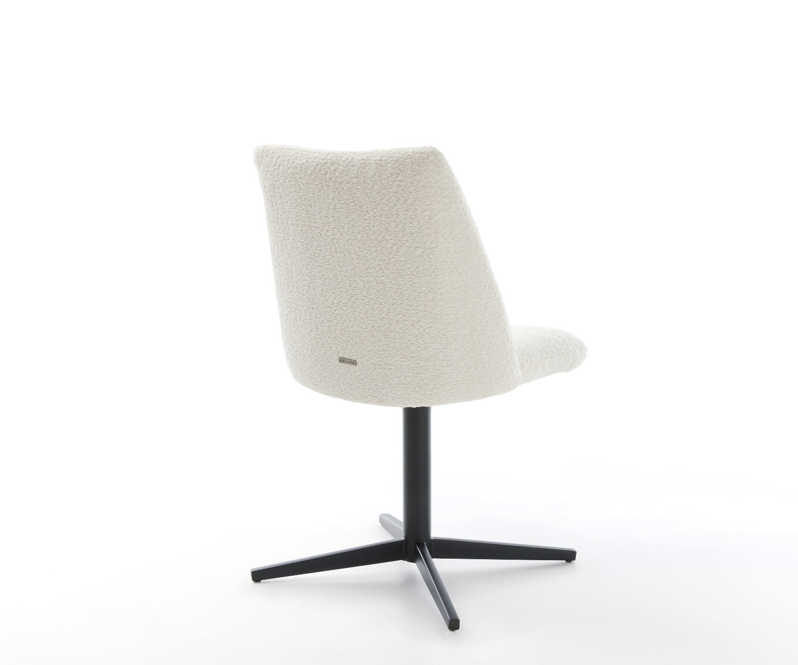 Étkezőszék Elso-Flex bouclé fehér fekete láb 360° forgatható zsákrugós - Image 5