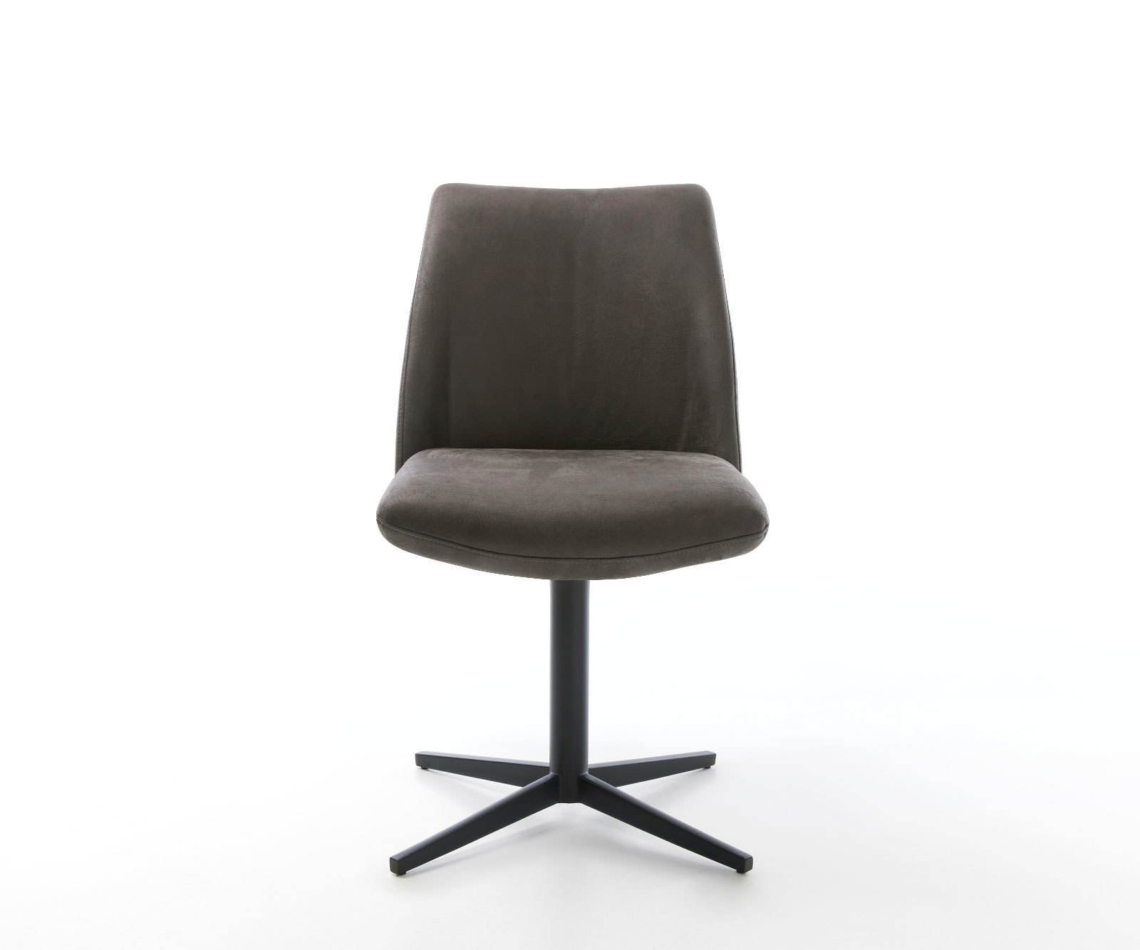 Étkezőszék Elso-Flex mikroszálas antracit vintage fekete láb 360° forgatható zsákrugós - Image 2