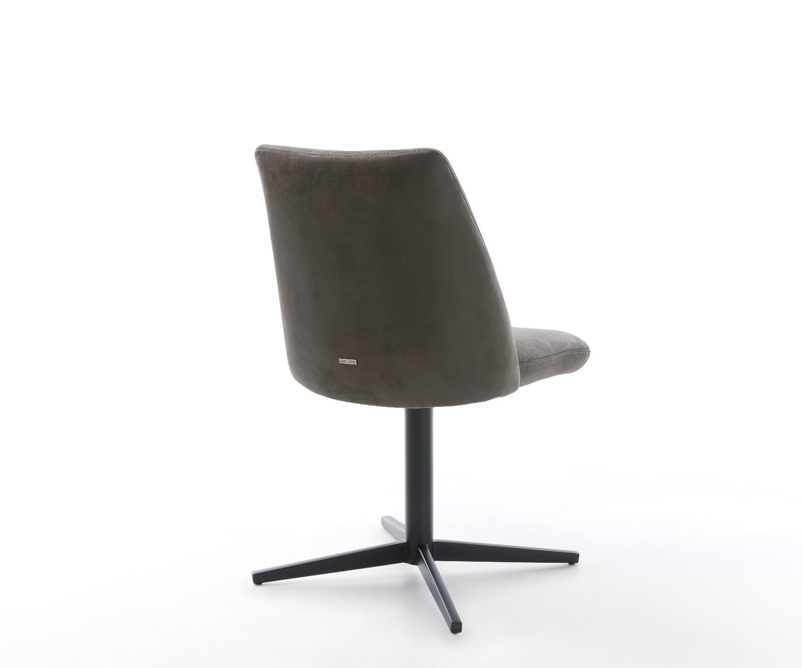 Étkezőszék Elso-Flex mikroszálas antracit vintage fekete láb 360° forgatható zsákrugós - Image 5