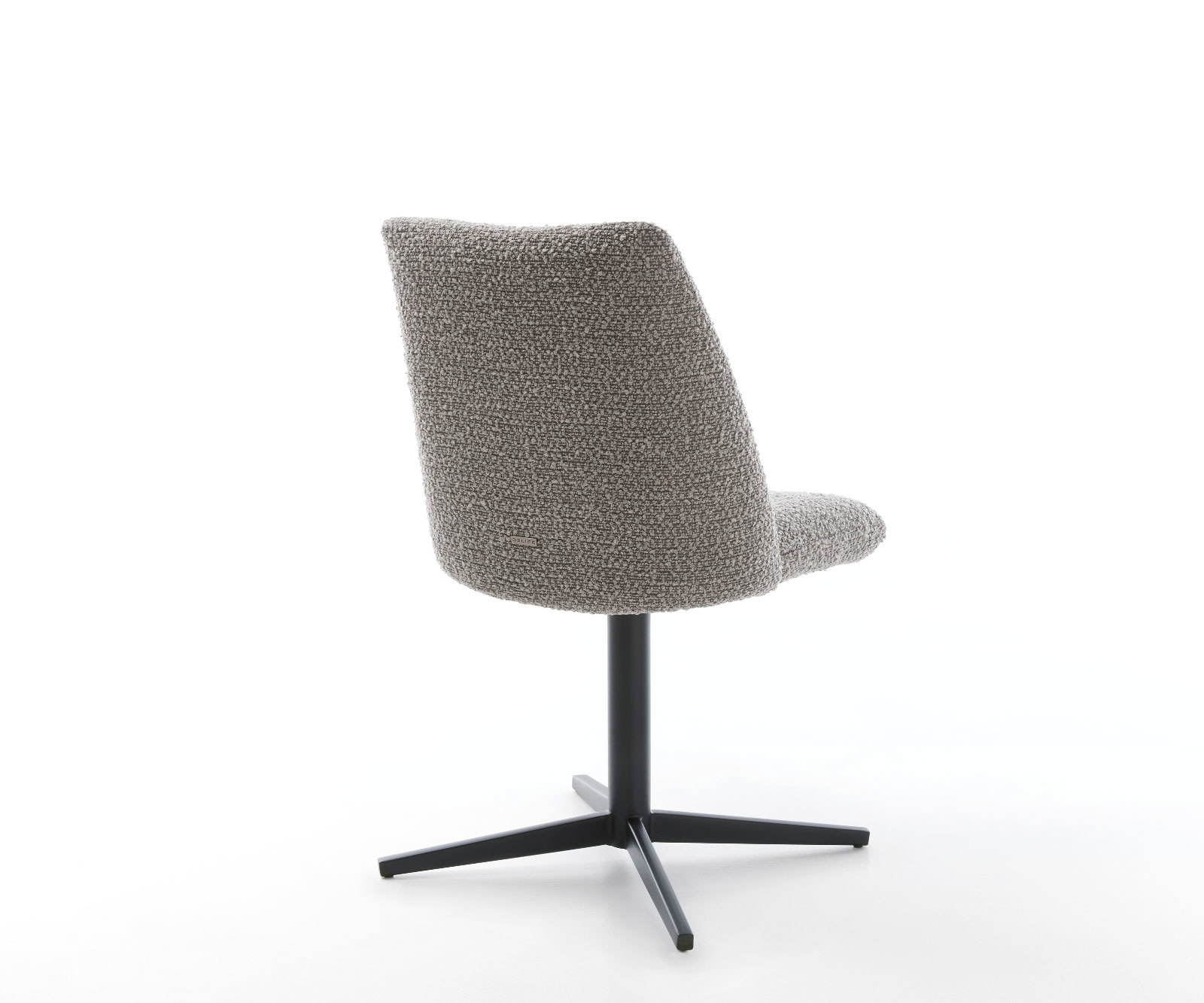 Étkezőszék Elso-Flex bouclé ezüstszürke fekete láb 360° forgatható zsákrugós - Image 5