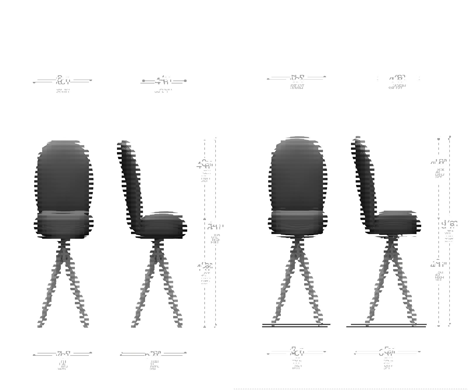 Étkezőszék Nube-Flex valódi bőr sötét bézs fa láb szögletes természetes 180° forgatható zsákrugós - Image 6