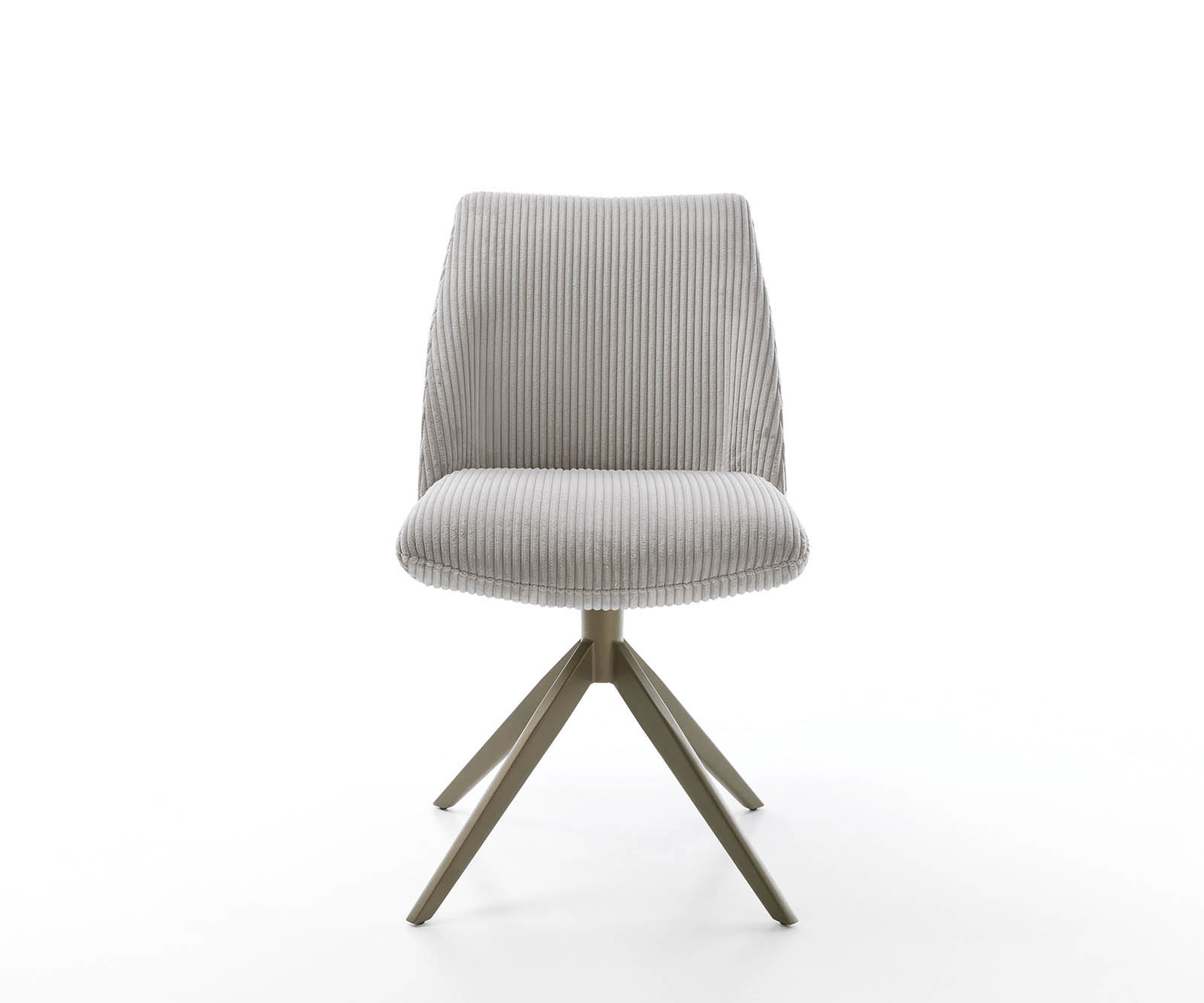 Étkezőszék Elso-Flex mikroszálas ezüstszürke kereszt láb széles titán effekt felület 360° forgatható zsákrugós matrac - Image 2