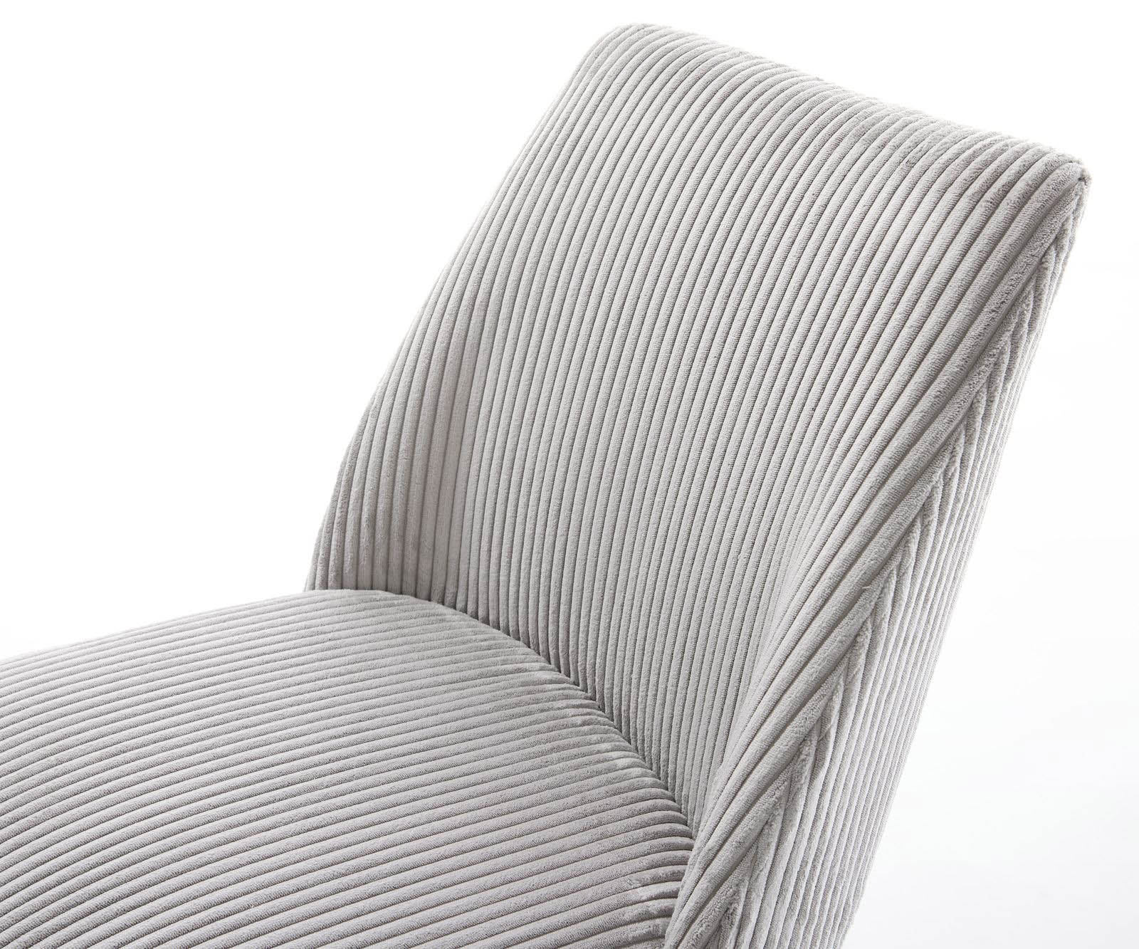 Étkezőszék Elso-Flex mikroszálas ezüstszürke kereszt láb széles titán effekt felület 360° forgatható zsákrugós matrac - Image 4