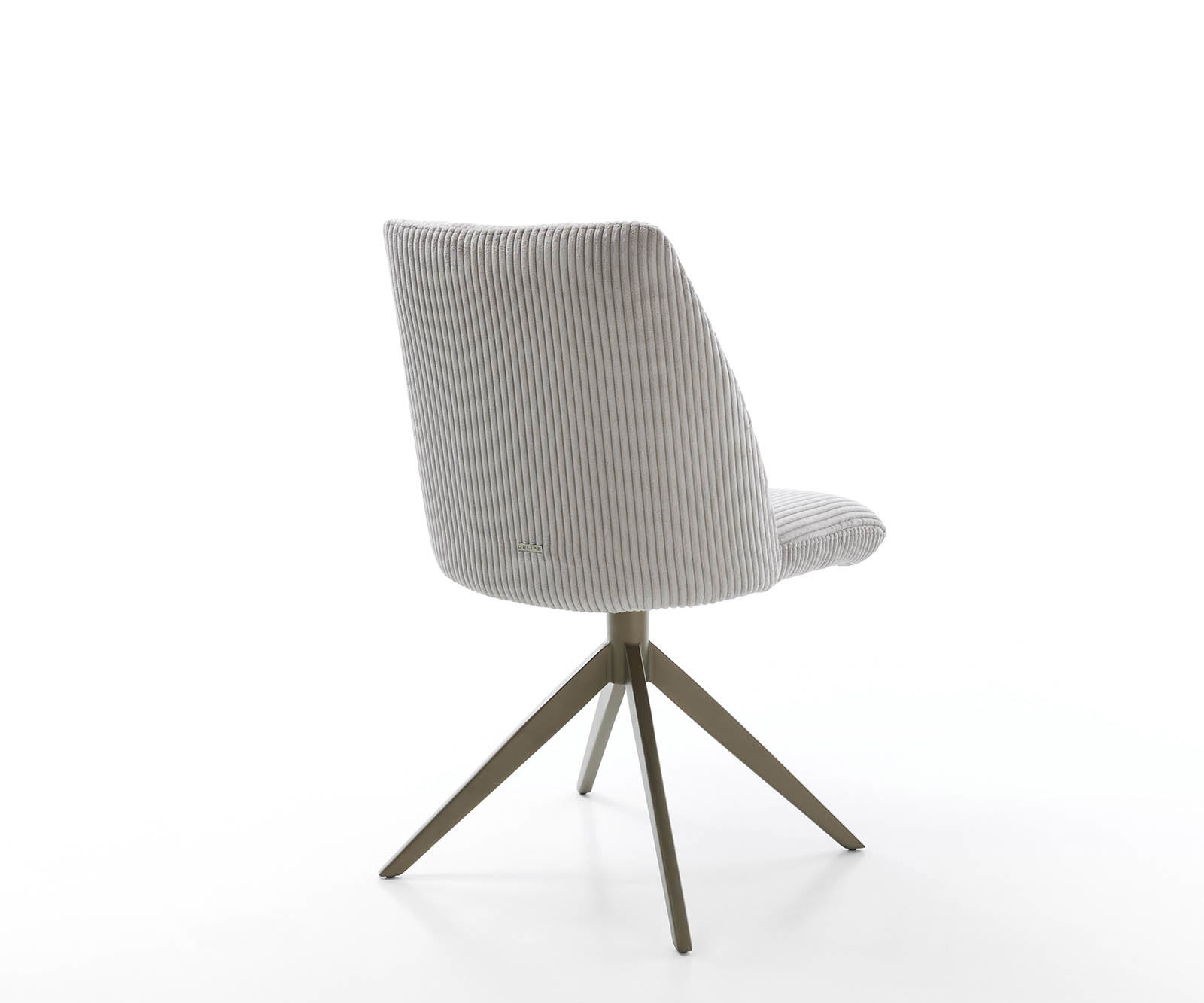 Étkezőszék Elso-Flex mikroszálas ezüstszürke kereszt láb széles titán effekt felület 360° forgatható zsákrugós matrac - Image 5