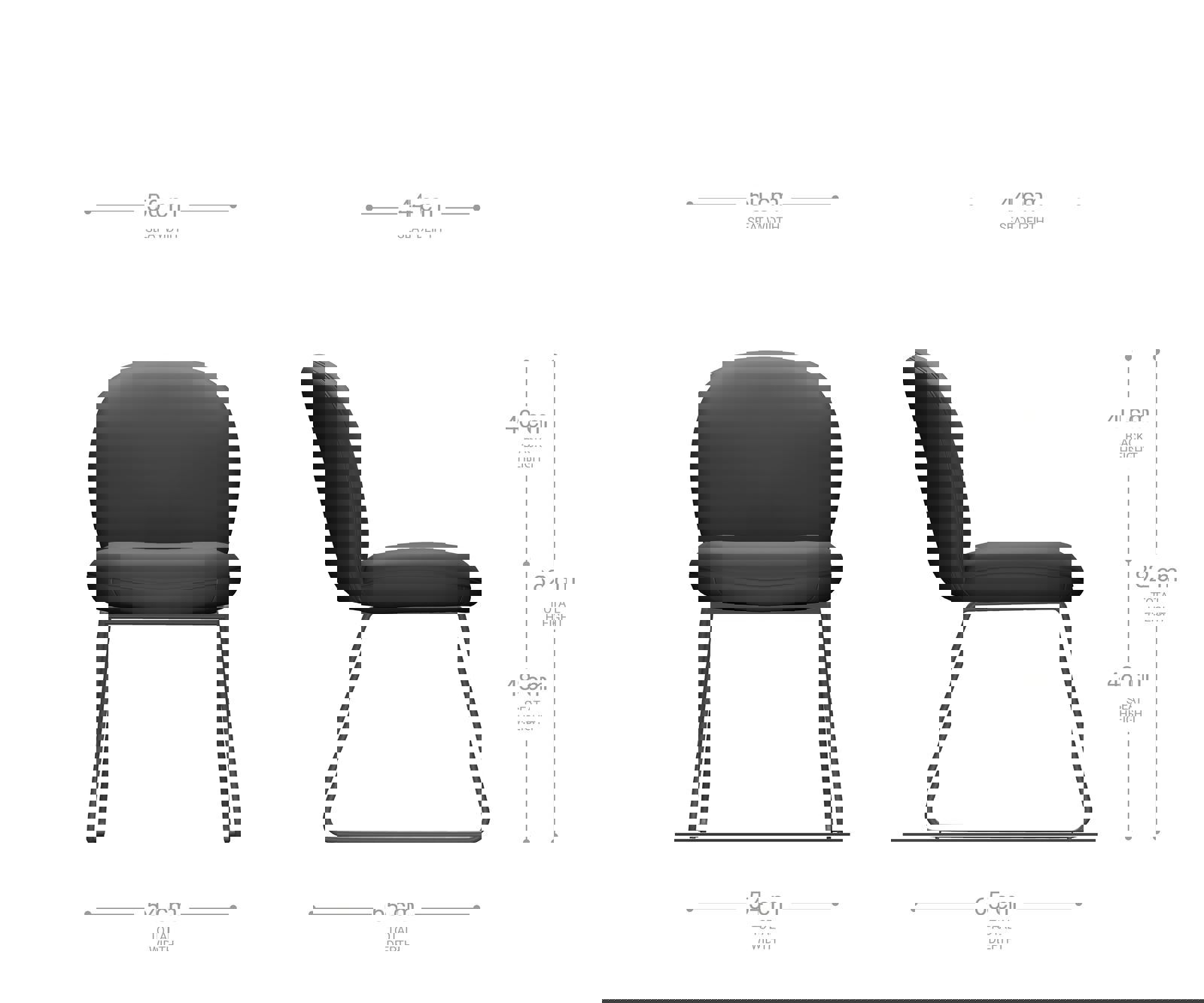 Étkezőszék Nube-Flex valódi bőr sötét bézs vékony lábazat rozsdamentes acél zsákrugós - Image 6