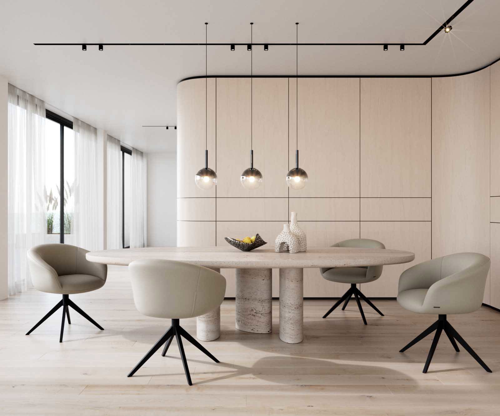 Étkezőszék Vinka-Flex karfás valódi bőr sötét bézs kereszt láb széles fekete 360° forgatható zsákrugós - Image 6