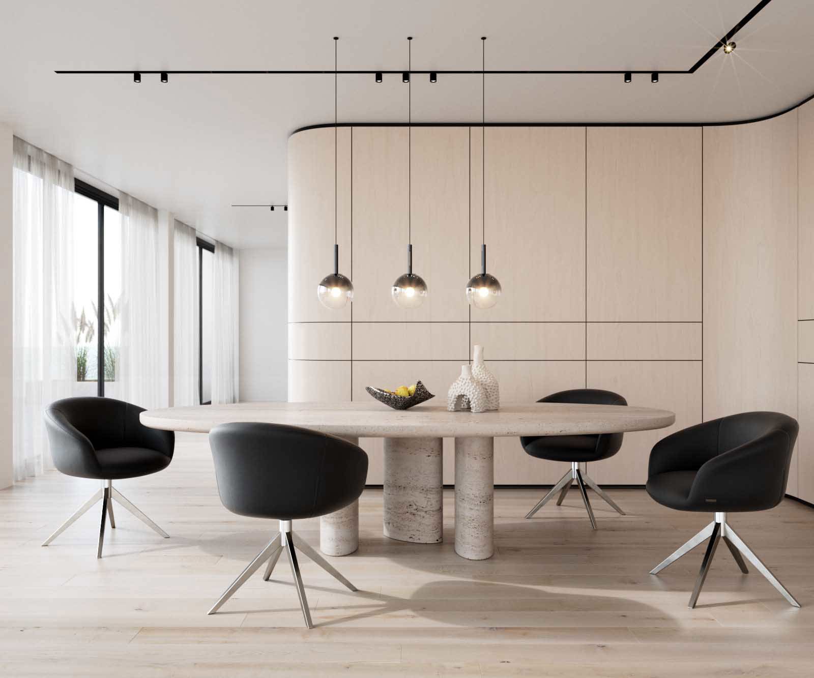 Étkezőszék Vinka-Flex kényelmes karfával valódi fekete bőr kereszt lábbal széles rozsdamentes acél 360° forgatható zsákrugós matraccal - Image 6