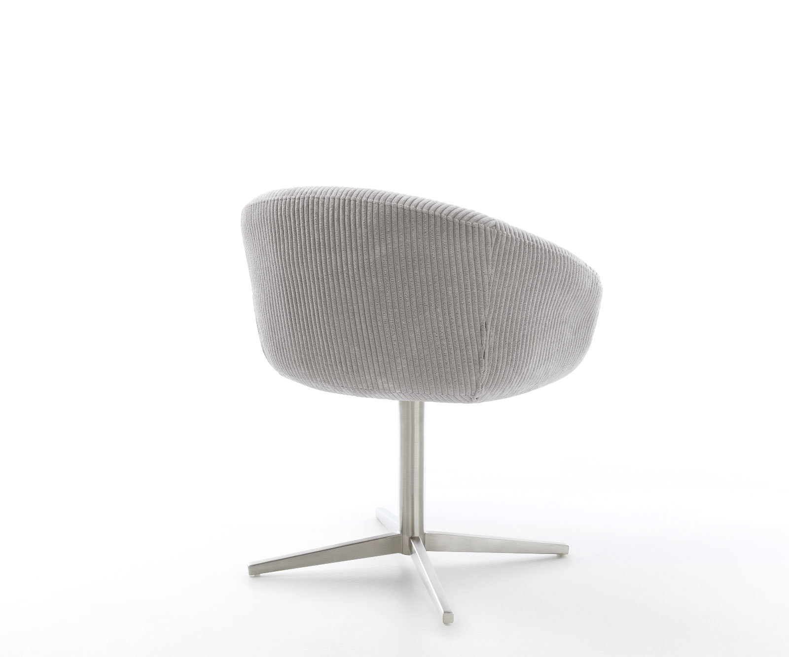 Étkezőszék Vinka-Flex karfás mikroszálas ezüstszürke fém láb 360° forgatható zsákrugós - Image 5