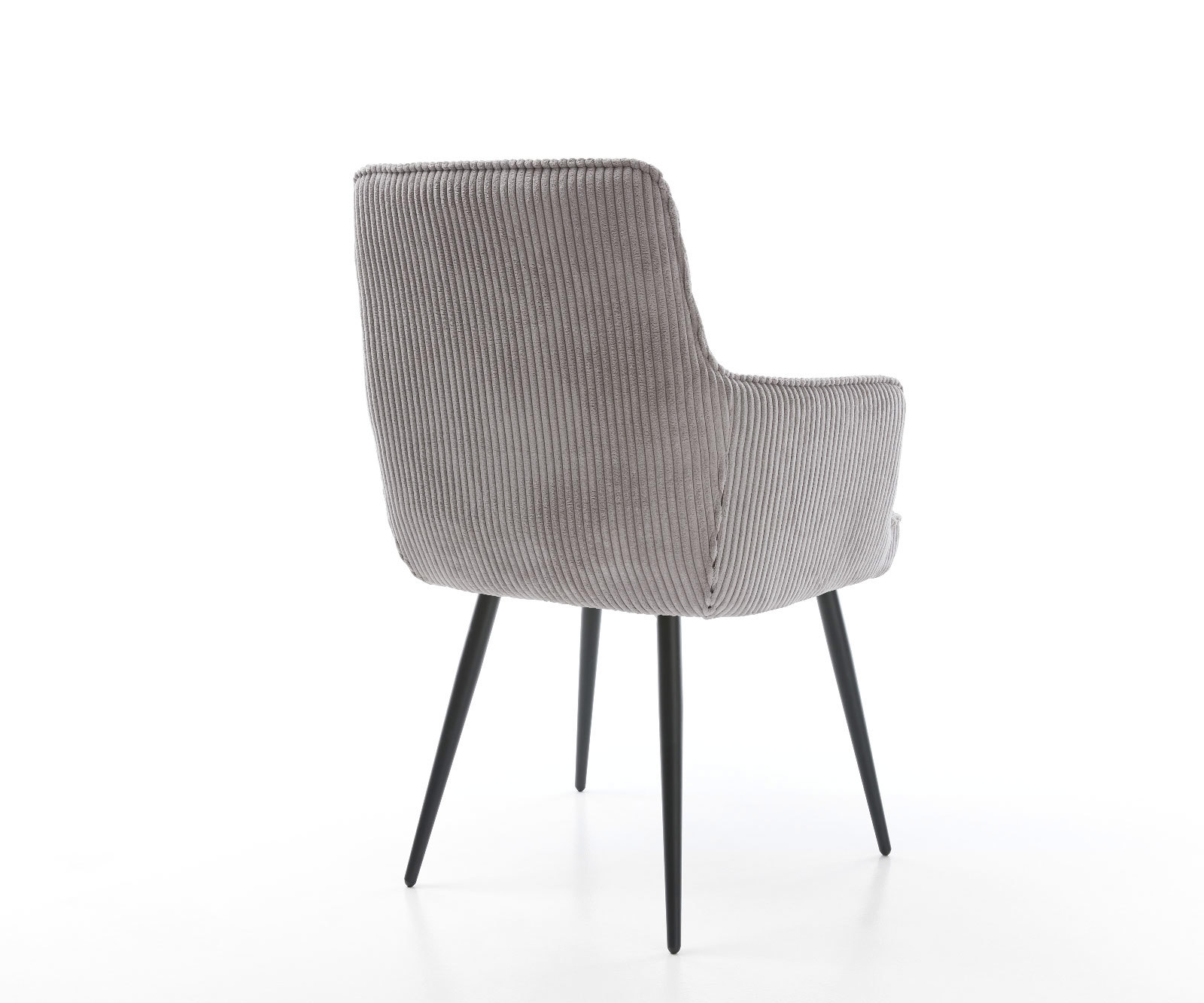 Étkezőszék Heira-Flex karfás mikroszálas ezüstszürke 4 lábas kúpos fekete zsákrugós - Image 5