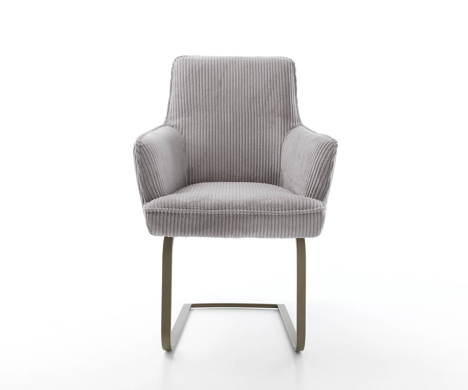 Étkezőszék Heira-Flex karfás mikroszálas ezüstszürke étkezőszék lapos titán effekt felület zsákrugós - Image 2