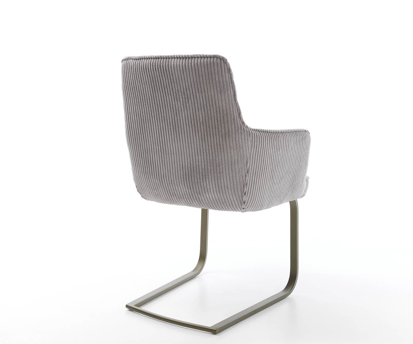 Étkezőszék Heira-Flex karfás mikroszálas ezüstszürke étkezőszék lapos titán effekt felület zsákrugós - Image 5